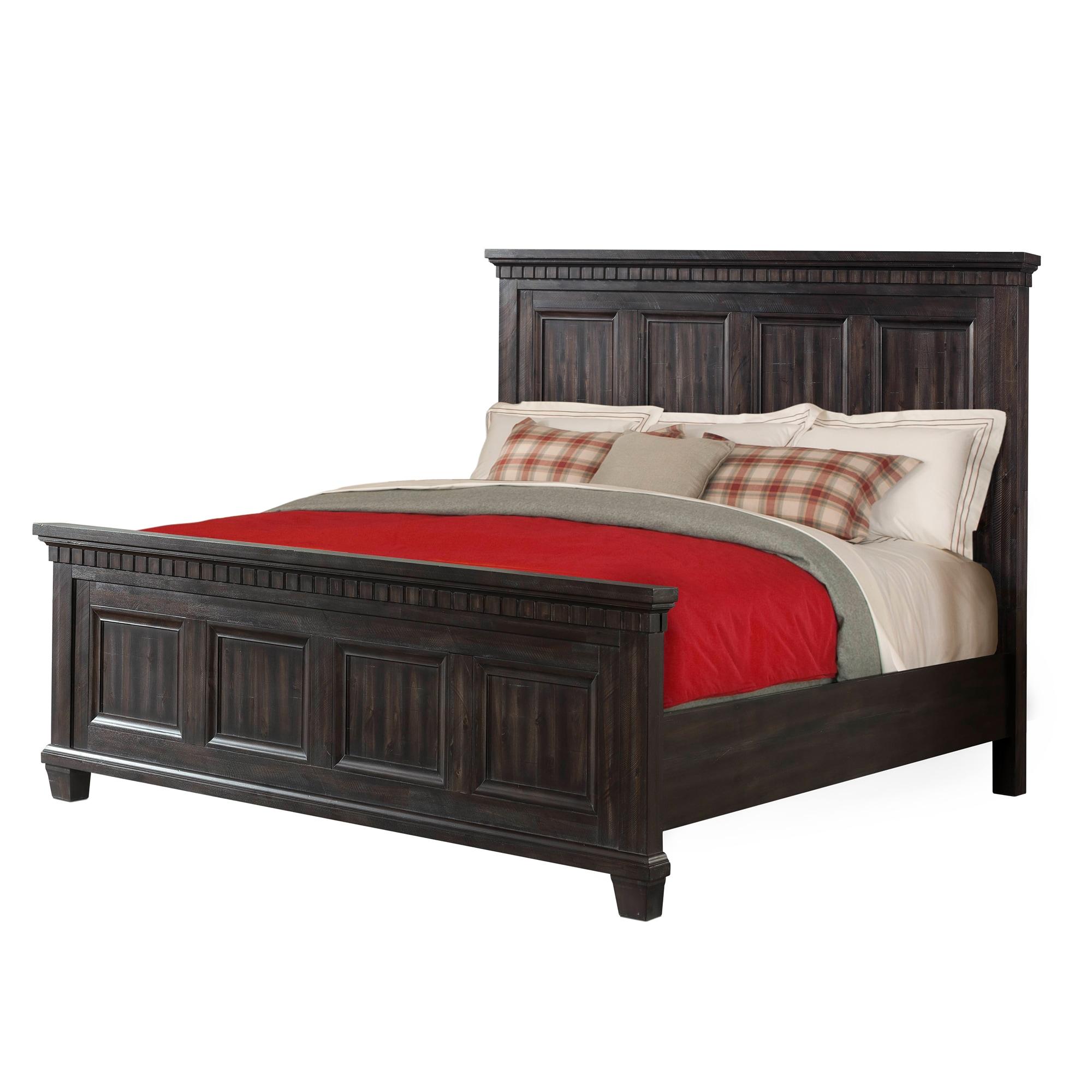 Picket House Furnishings Steele King Panel Bed in Smokey Gray Oak