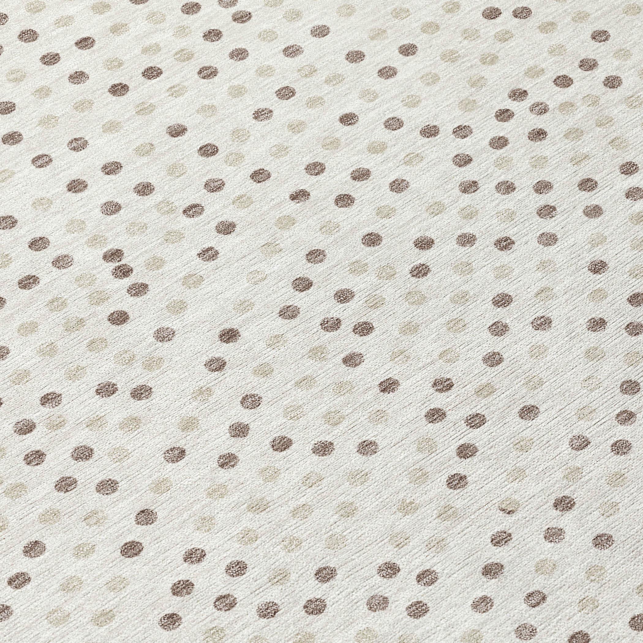 Machine Washable Indoor/Outdoor Chayden ACN1021 Ivory 8' x 8' Round Rug