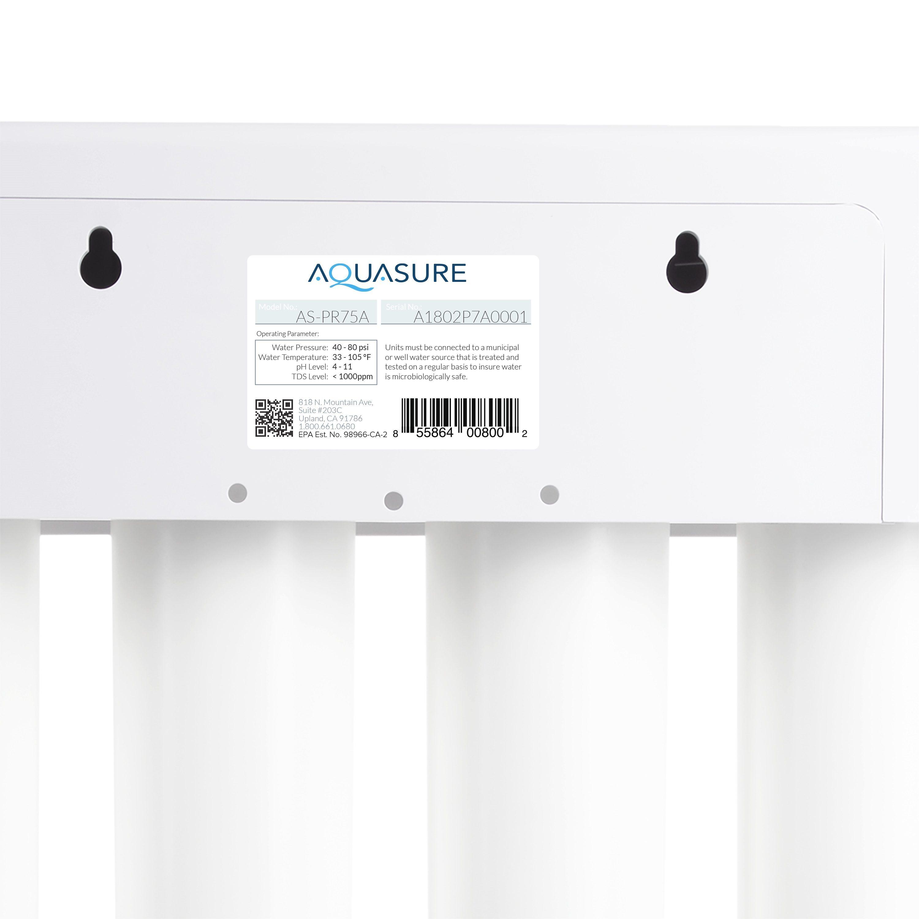 Aquasure Signature Elite 70,000 Grains Whole House Water Treatment System With 75 GPD RO Reverse Osmosis Filtration For 4-6 Bathrooms (AS-SE2000HL)
