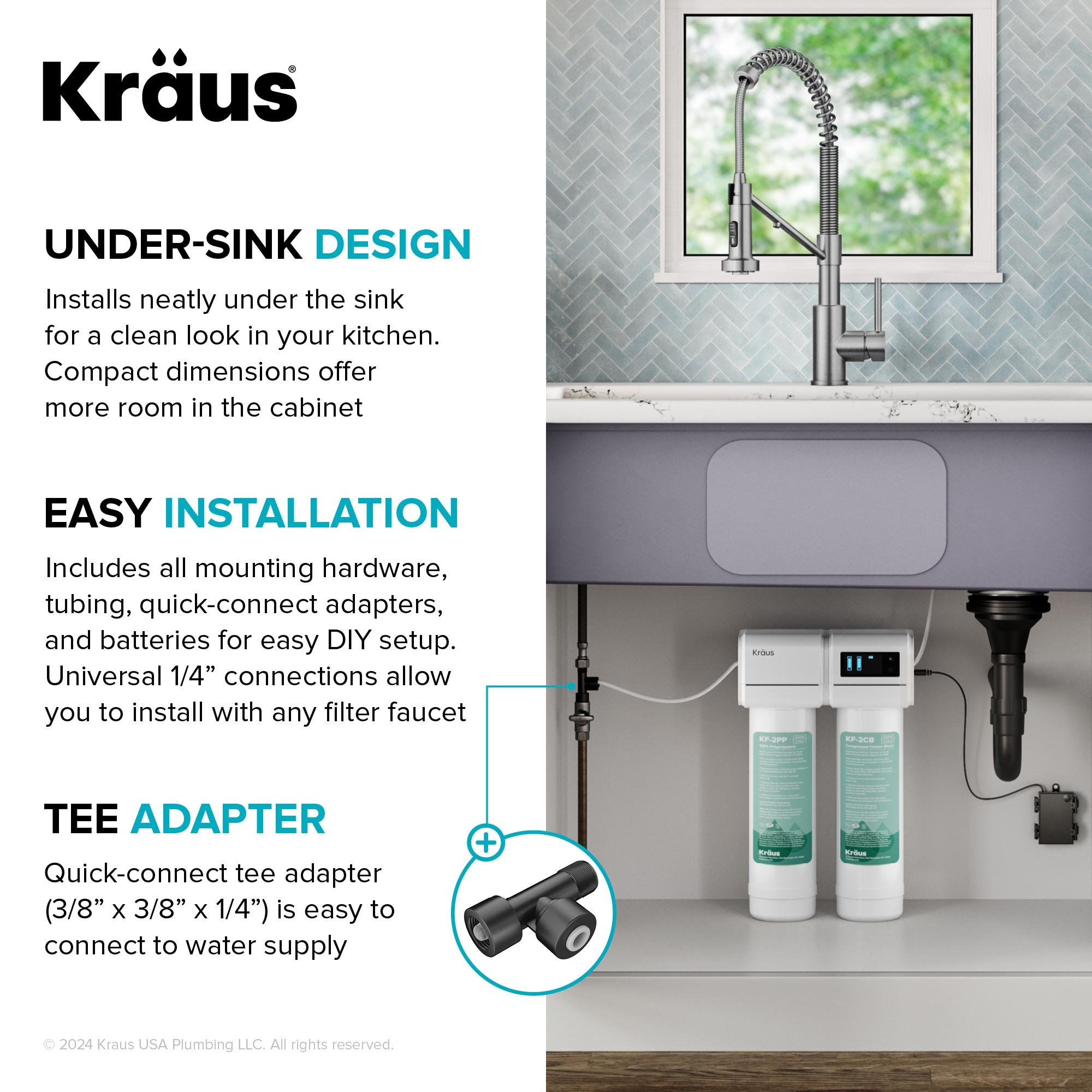 Purita White Dual-Stage Under Sink Water Filtration System