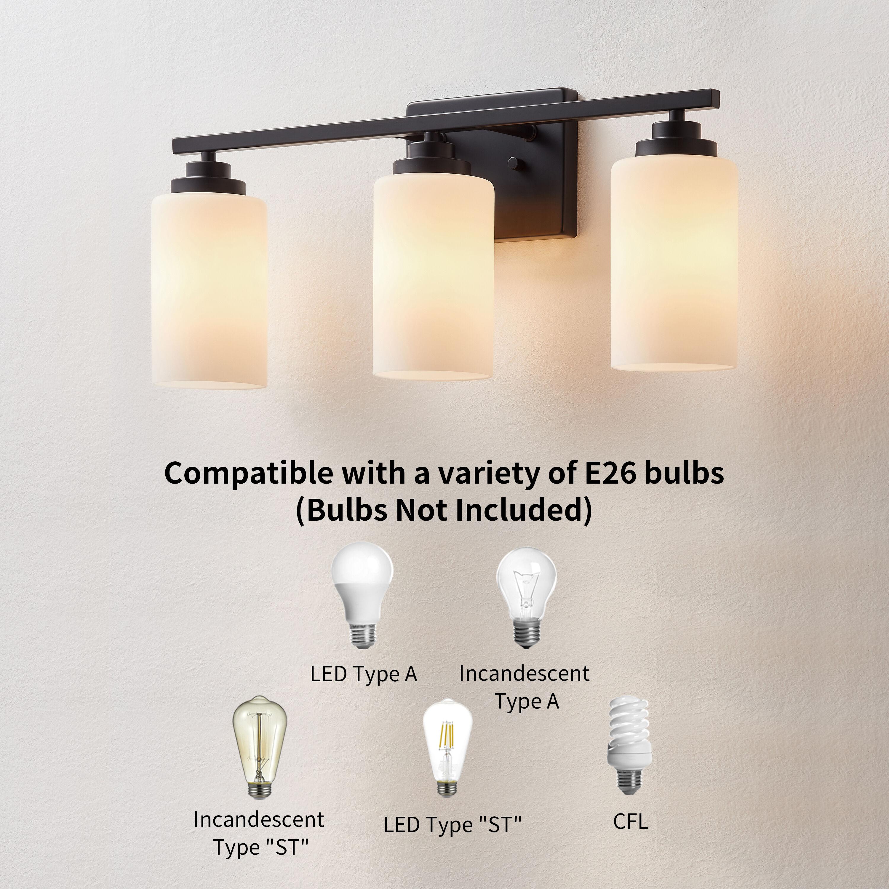 Kawoti Vanity Light With Frosted White Glass