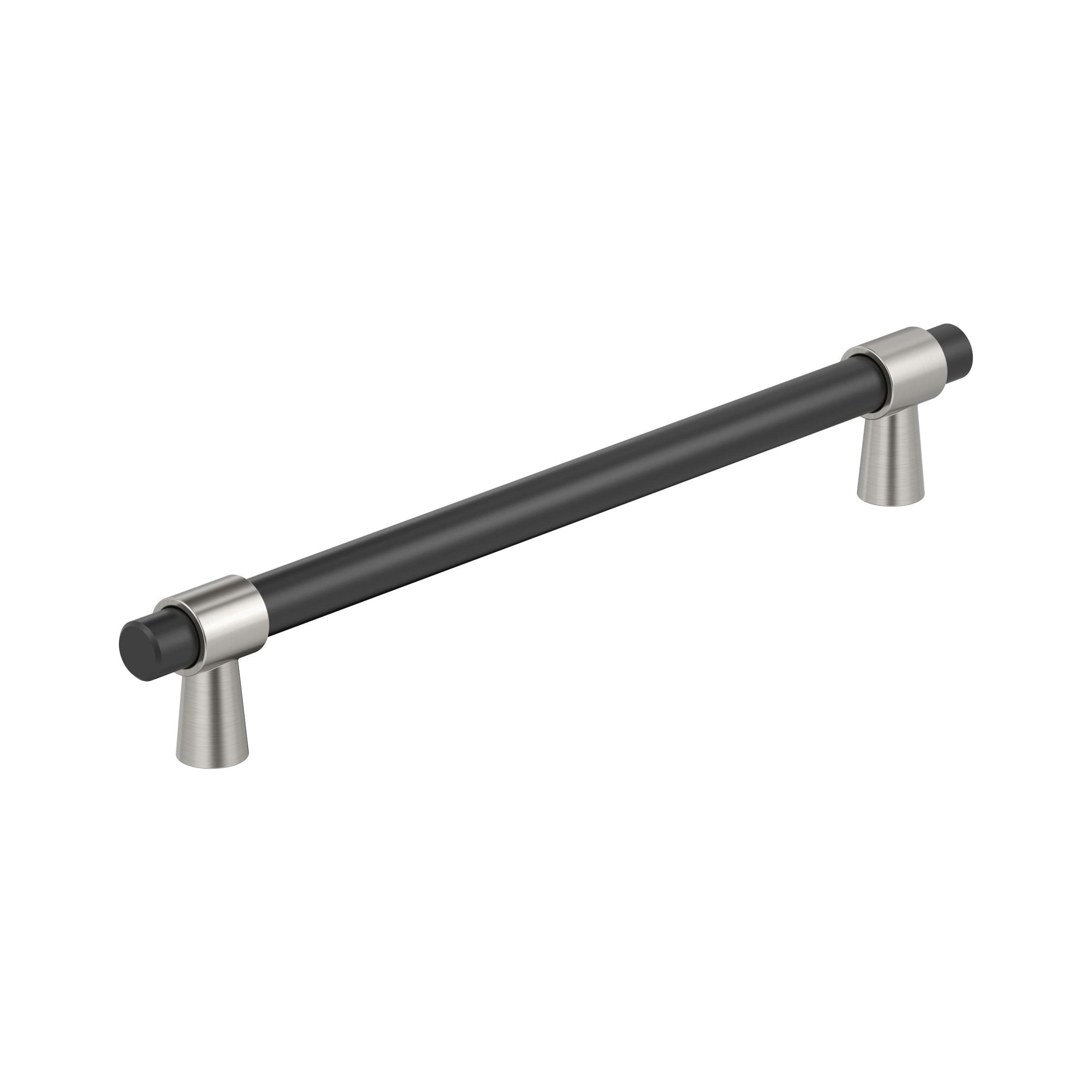 Amerock Mergence 12 inch (305mm) Center-to-Center Matte Black/Satin Nickel Appliance Pull