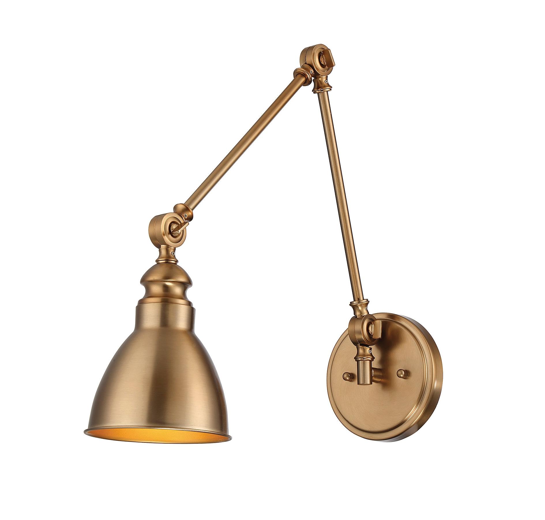 Savoy House Dakota 1 - Light Swing Arm Lamp in  Warm Brass