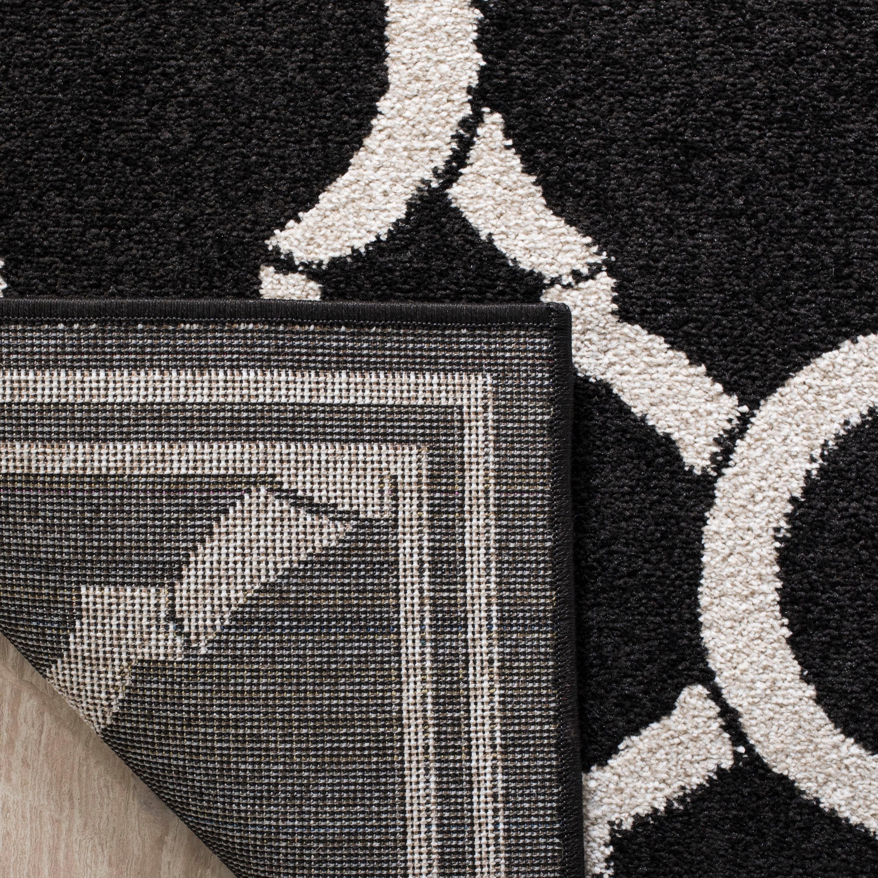 Amherst AMT415 Power Loomed Indoor Area Rug - Anthracite/Ivory - 9'x12' - Safavieh
