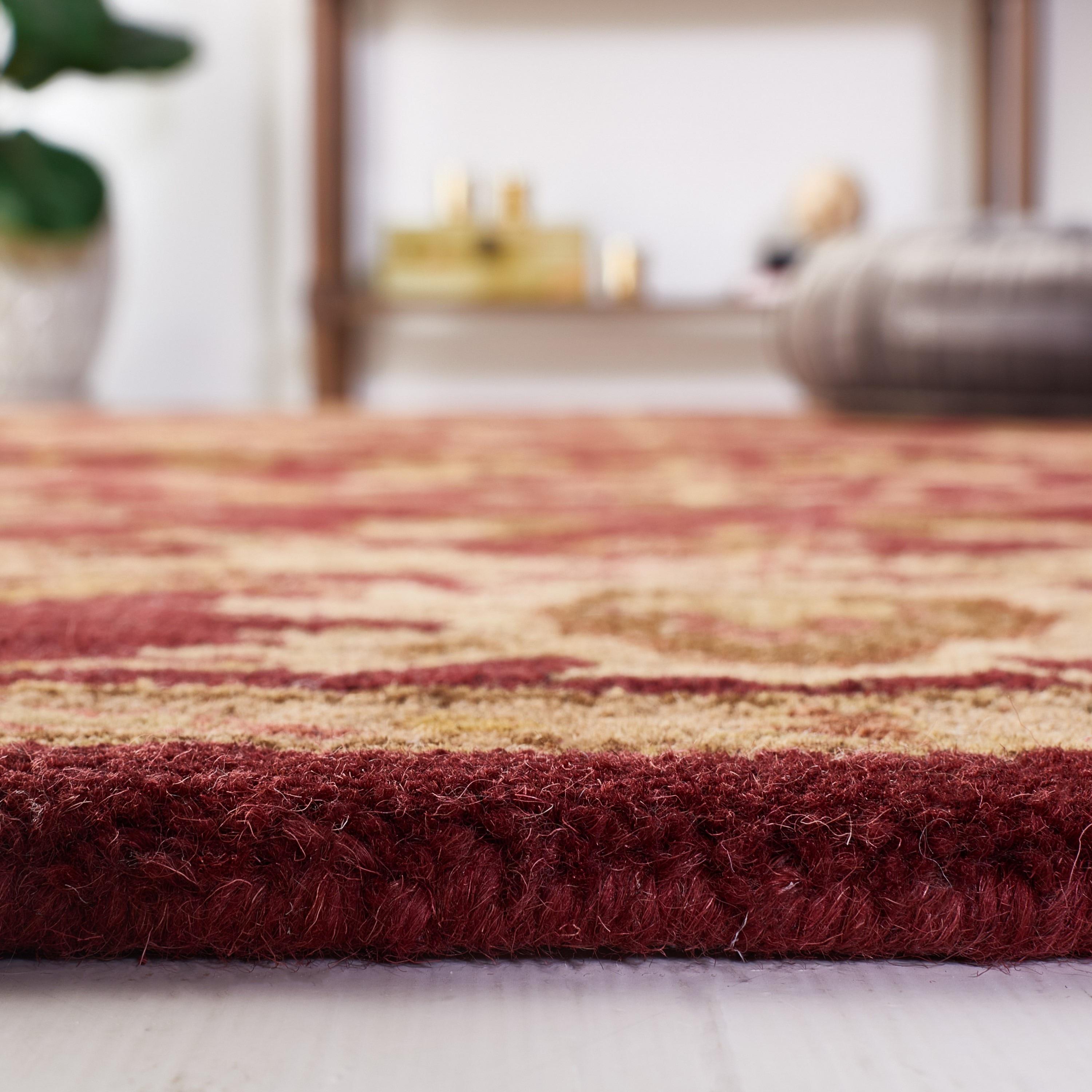 SAFAVIEH Antiquity Francine Oriental Wool Area Rug, Wine/Gold, 2' x 3'