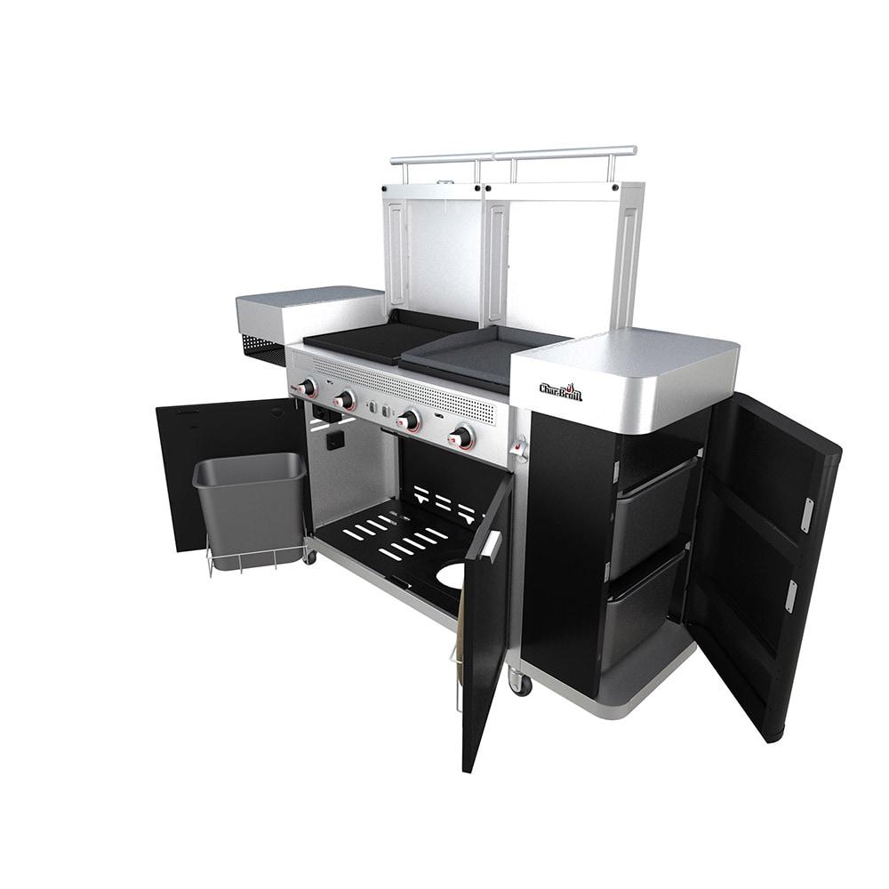 Charbroil Medallion Series Vista 3-in-1 Mini Kitchen - Gas Grill, Griddle, and Pizza Oven