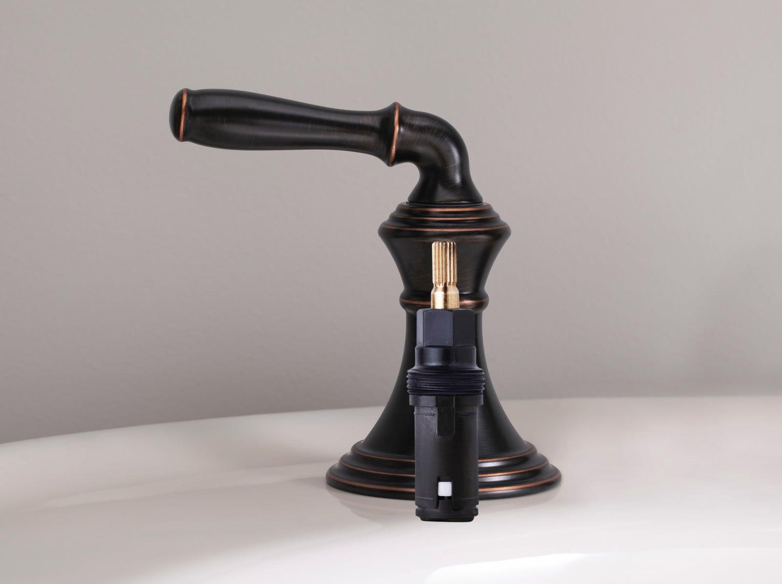 Oil-Rubbed Bronze Widespread Bathroom Sink Faucet