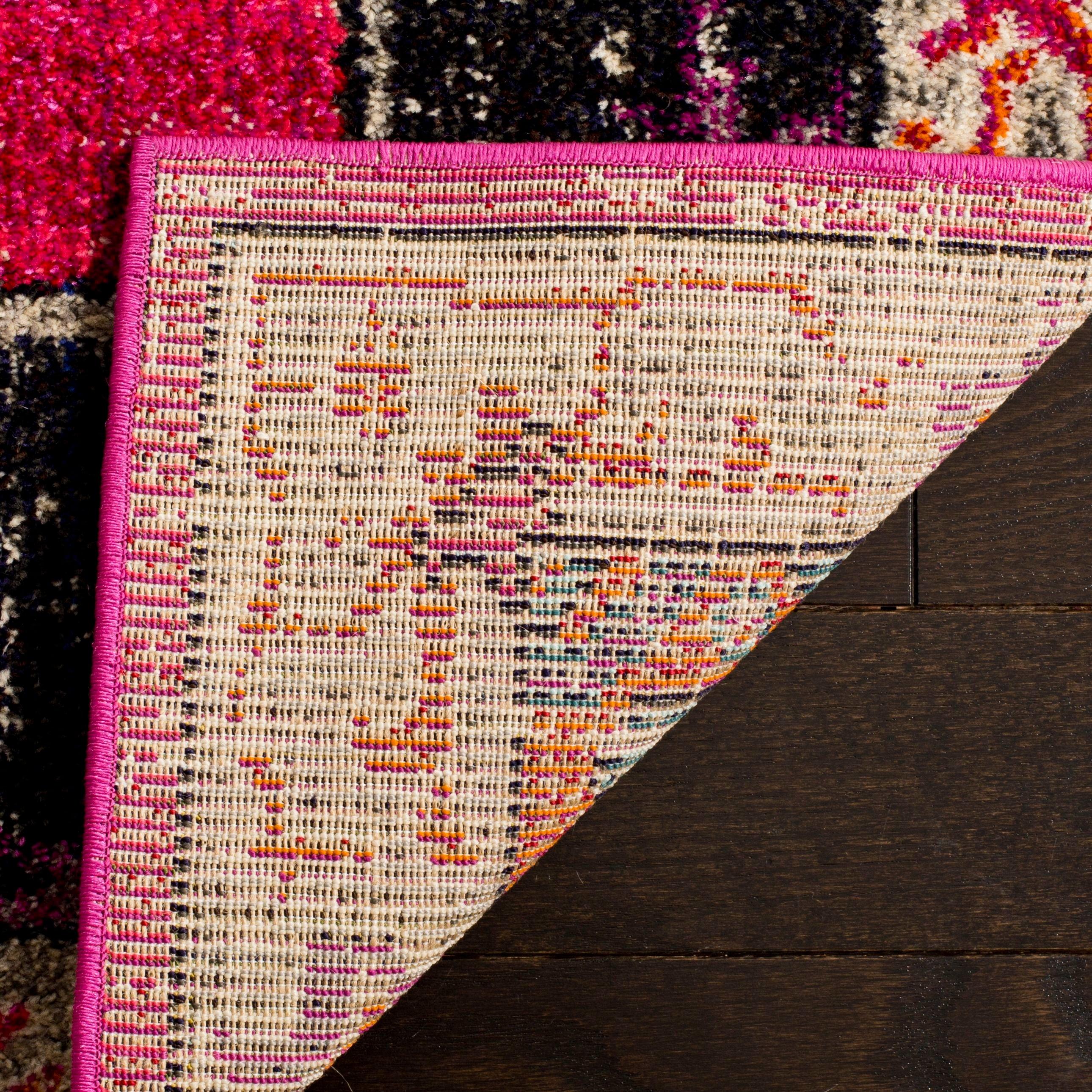 Monaco MNC254 Power Loomed Indoor Area Rug - Pink/Multi - 8'x10' - Safavieh