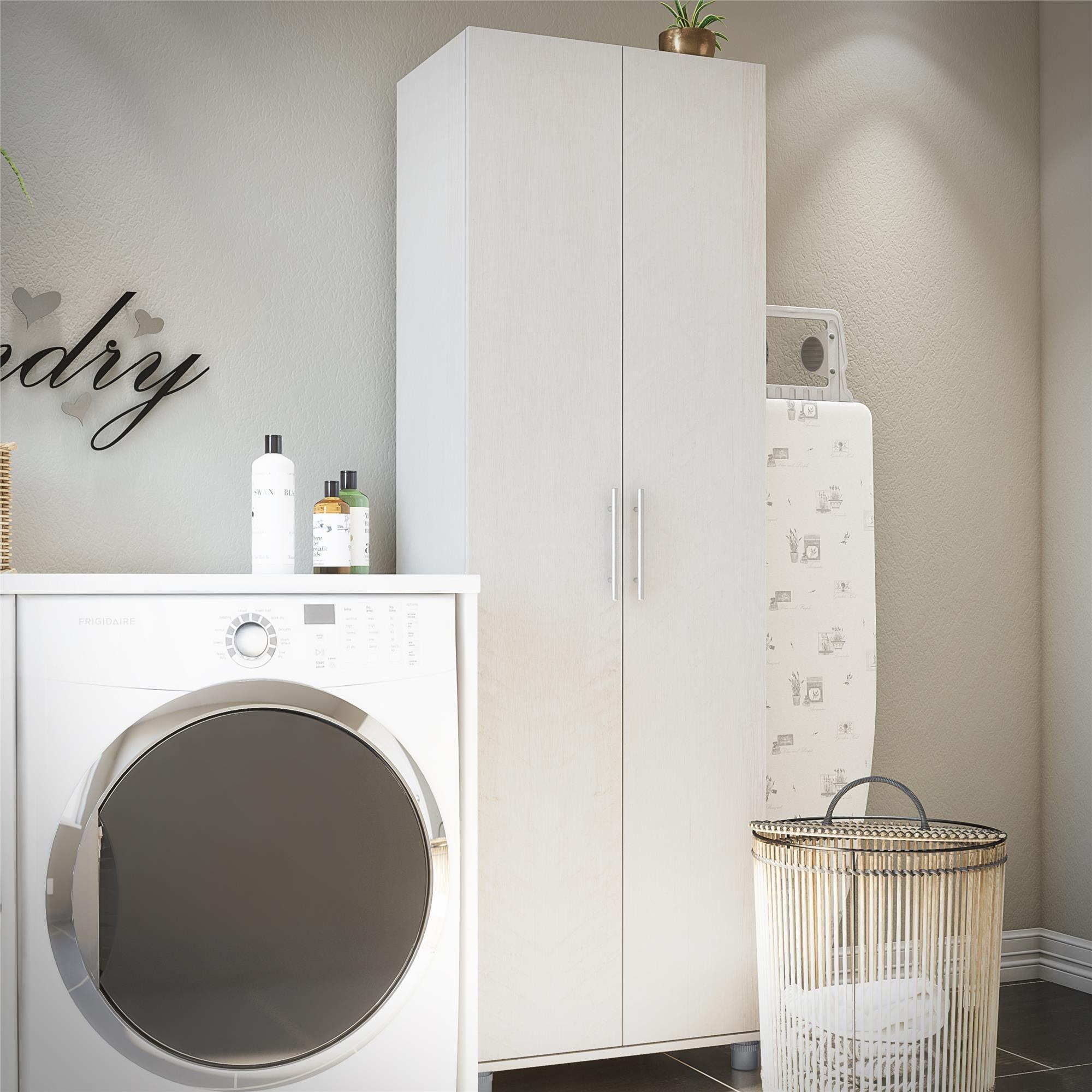 Camberly 24" Utility Storage Cabinet, Ivory Oak