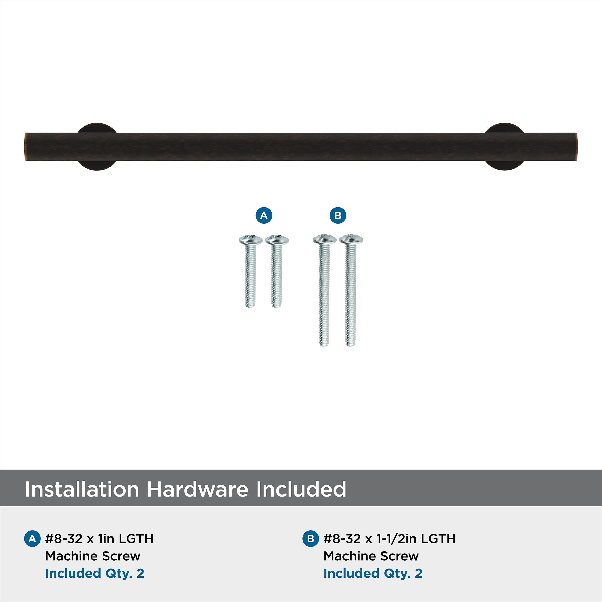 Amerock Radius 6-5/16 inch (160mm) Center-to-Center Oil-Rubbed Bronze Cabinet Pull