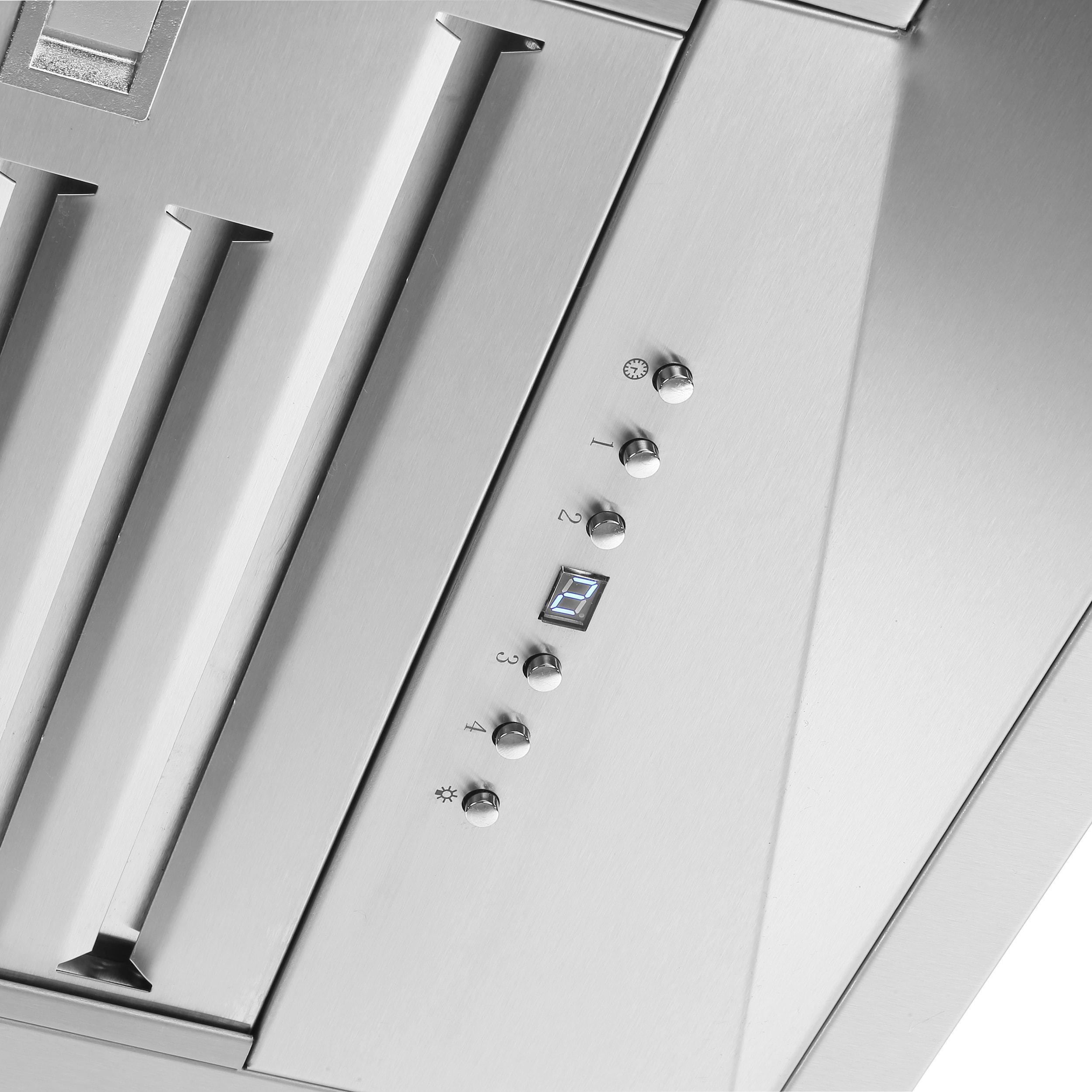 Forno Altilia 60-inch Insert Range Hood, 1200 CFM Double Motor, 4 Speed Control, All Stainless Steel FRHRE5337-60