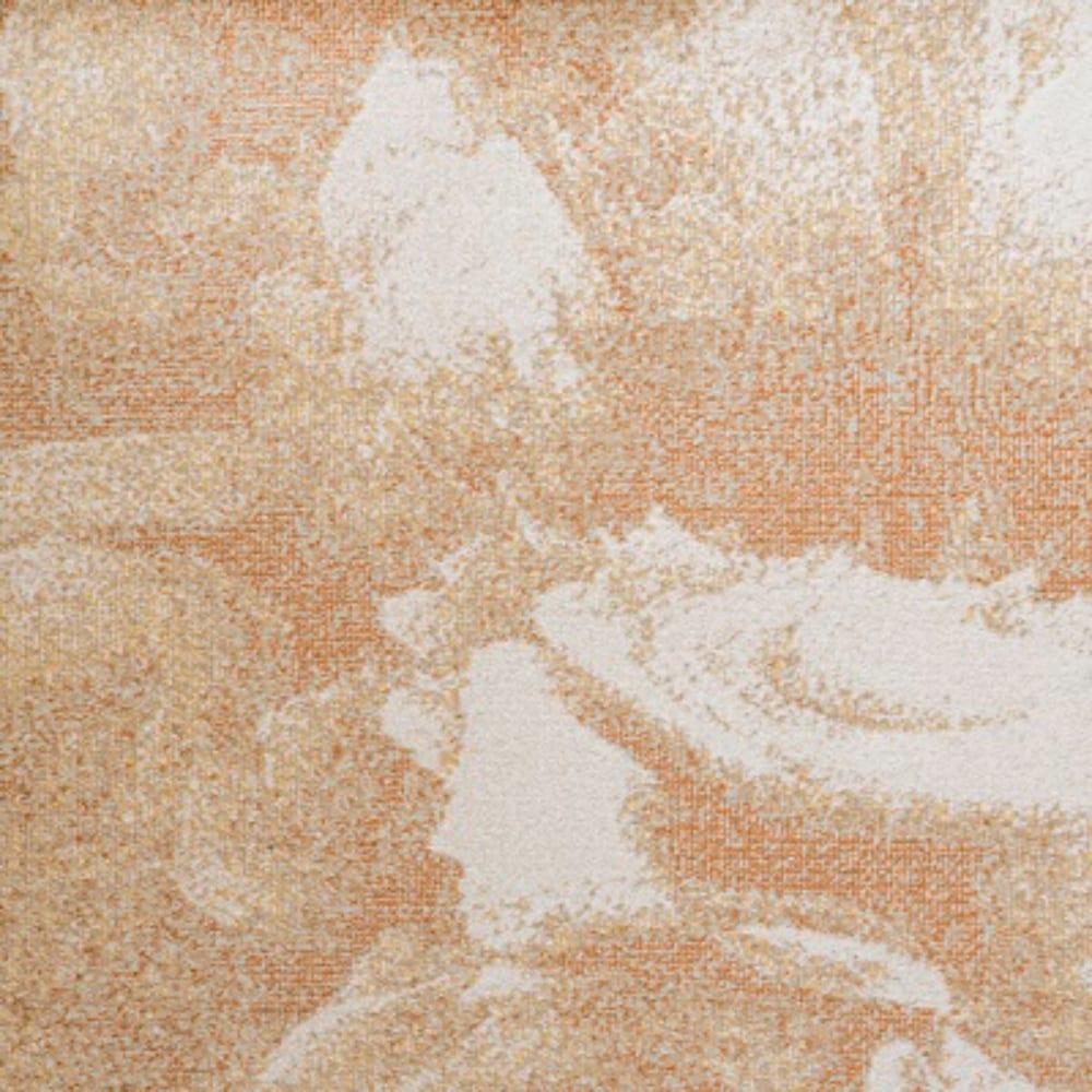 3' x 5' Petalo Abstract Two-Tone Modern Area Rug, Orange/Beige/Cream - JONATHAN Y