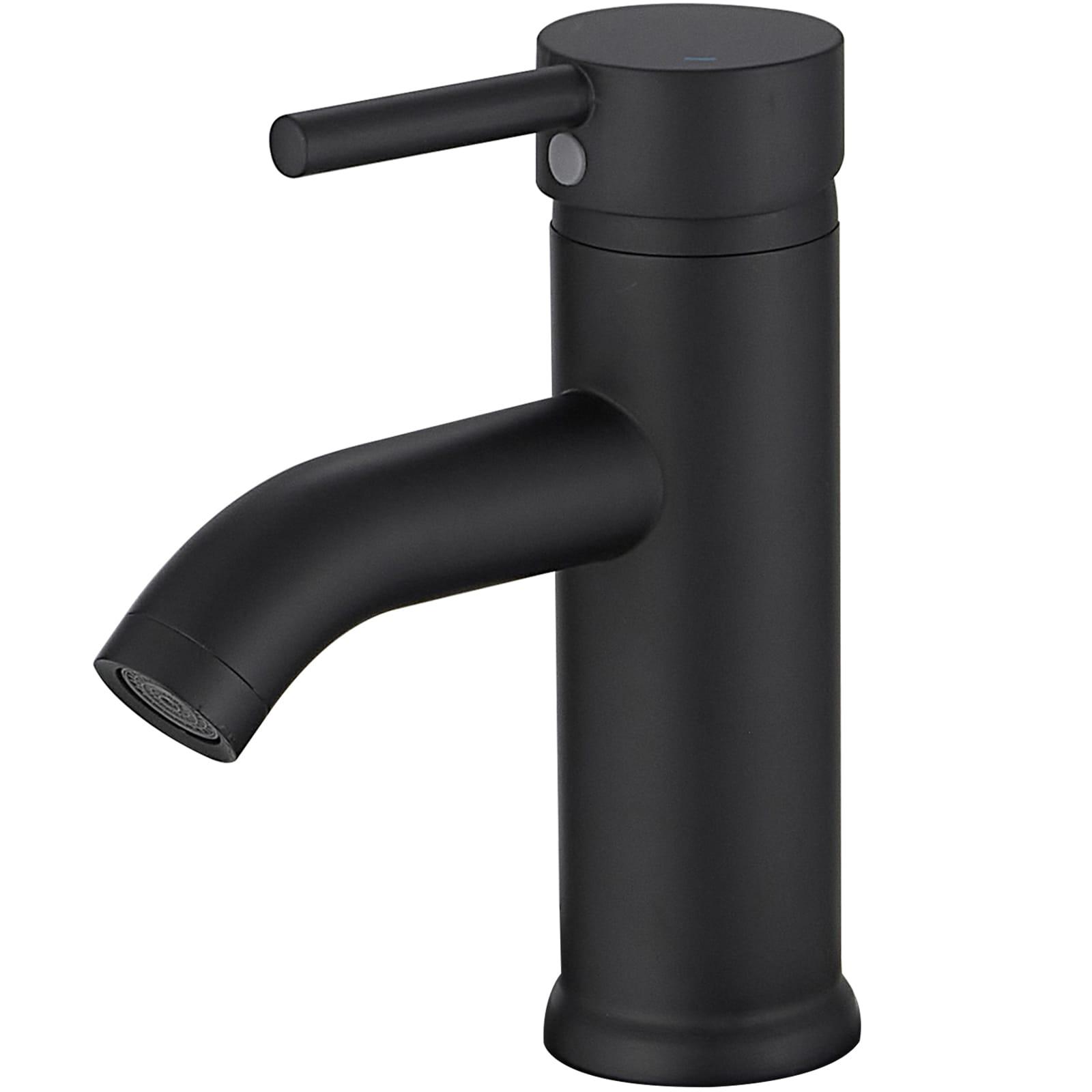Single-Hole Single-handle Bathroom Faucet with Drain Assembly