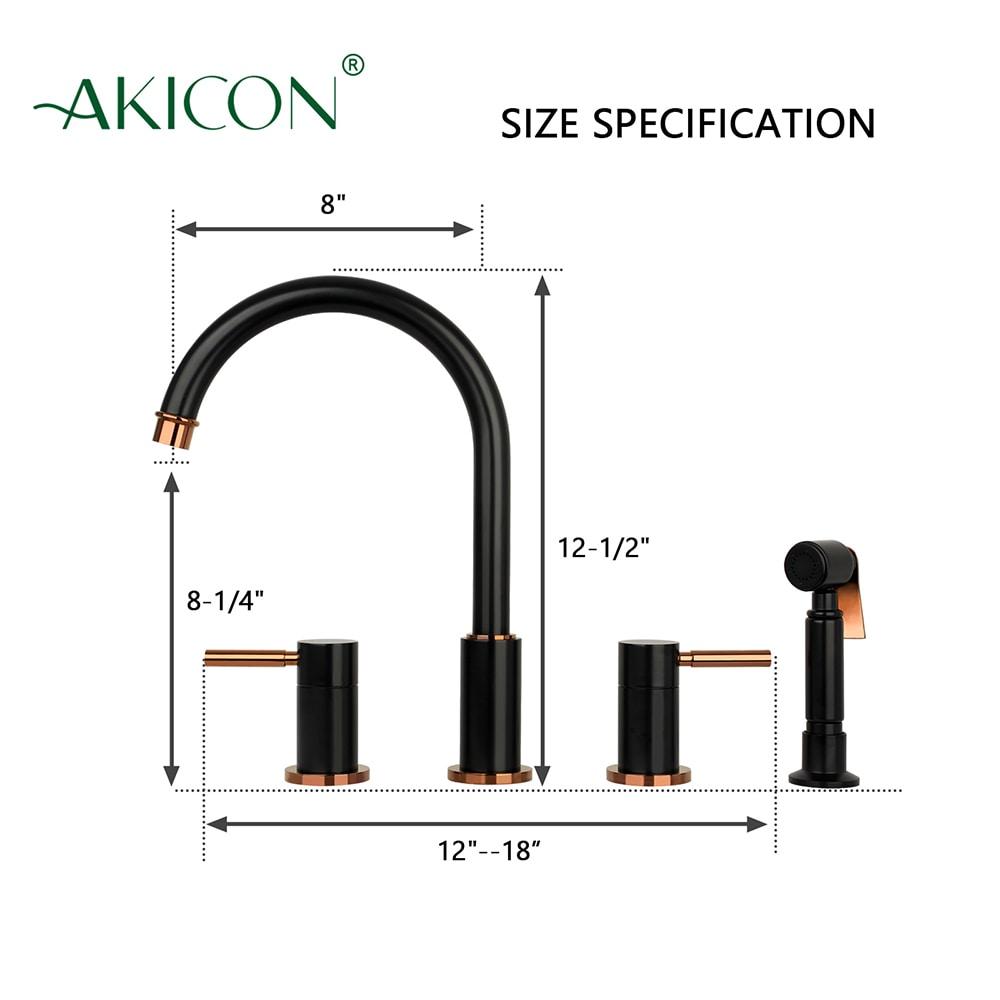 Pull Down Double Handle Kitchen Faucet