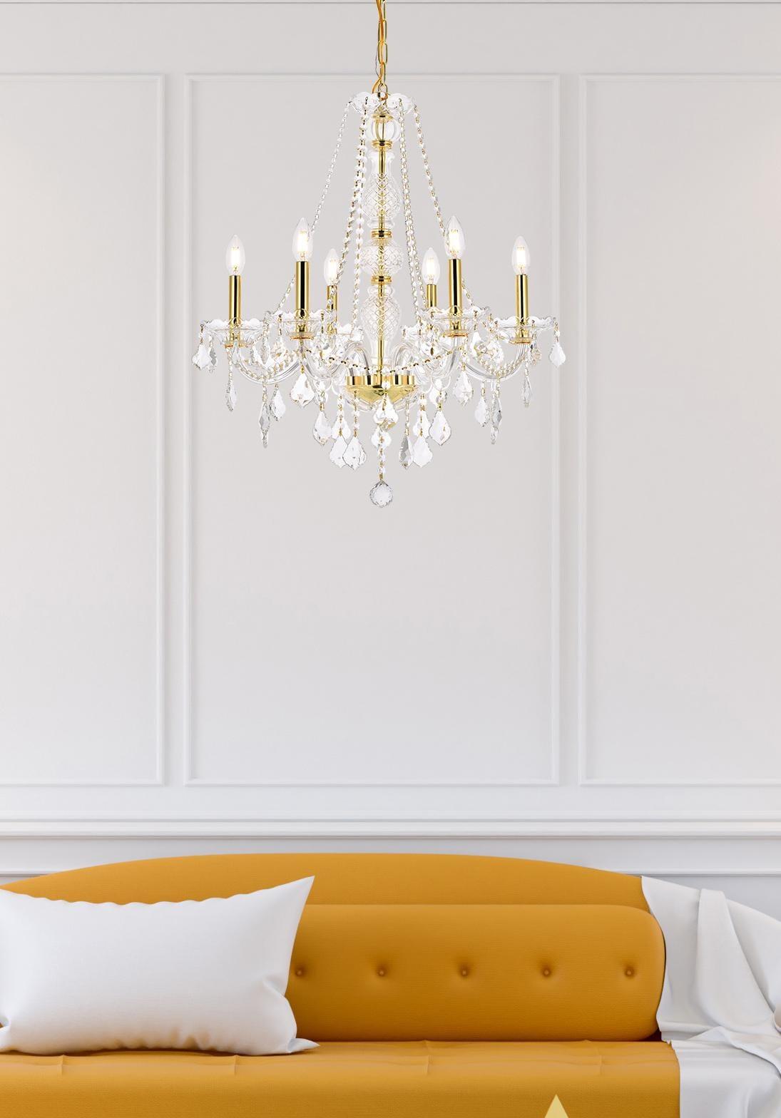 Elegant Lighting Verona 6 - Light Chandelier in  Gold