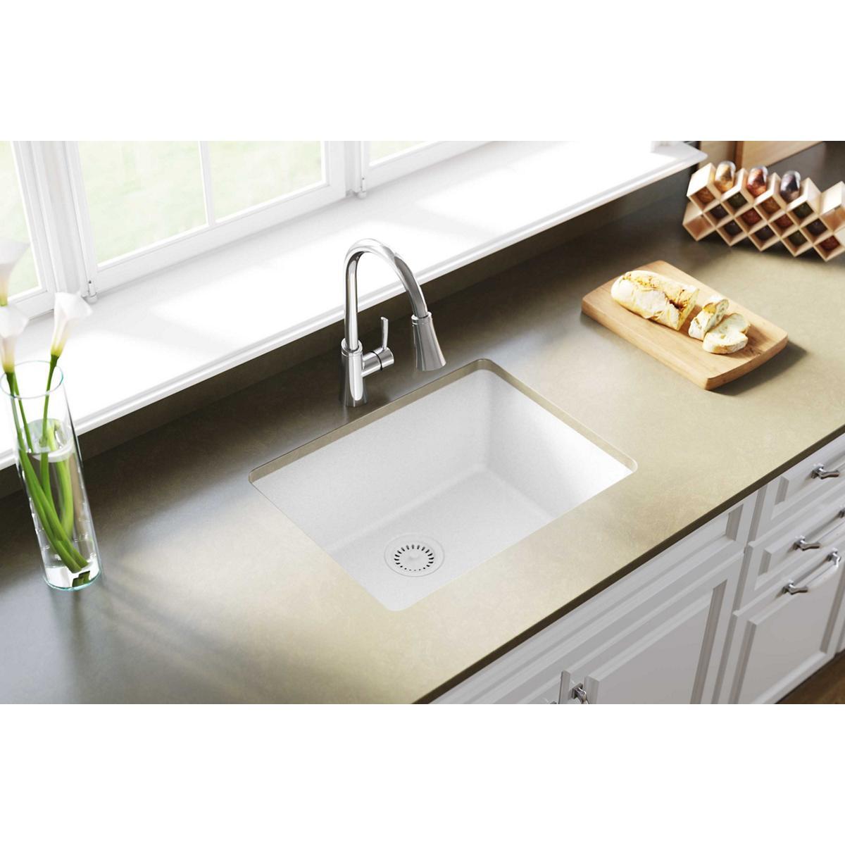 Elkay Quartz Classic 24-5/8" x 18-1/2" x 9-1/2", Single Bowl Undermount Sink, Quartz