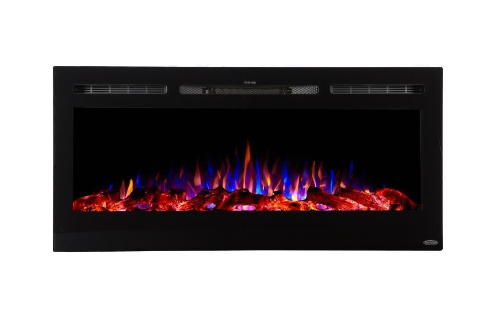 The Sideline Electric Fireplace for Recessed or Wall Mount Installation