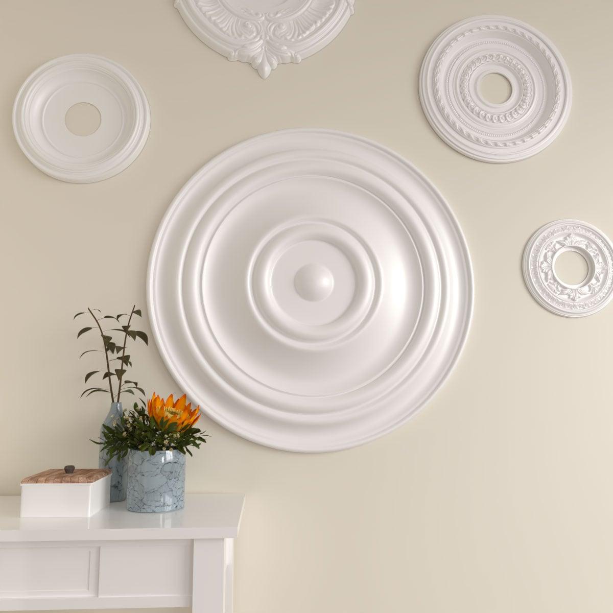 Ekena Millwork CM31TR 31.50 in. OD x 2.50 in. P Architectural Accents - Traditional Ceiling Medallion