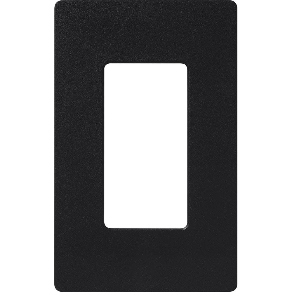 Midnight Black Satin 1-Gang Decorator Wallplate