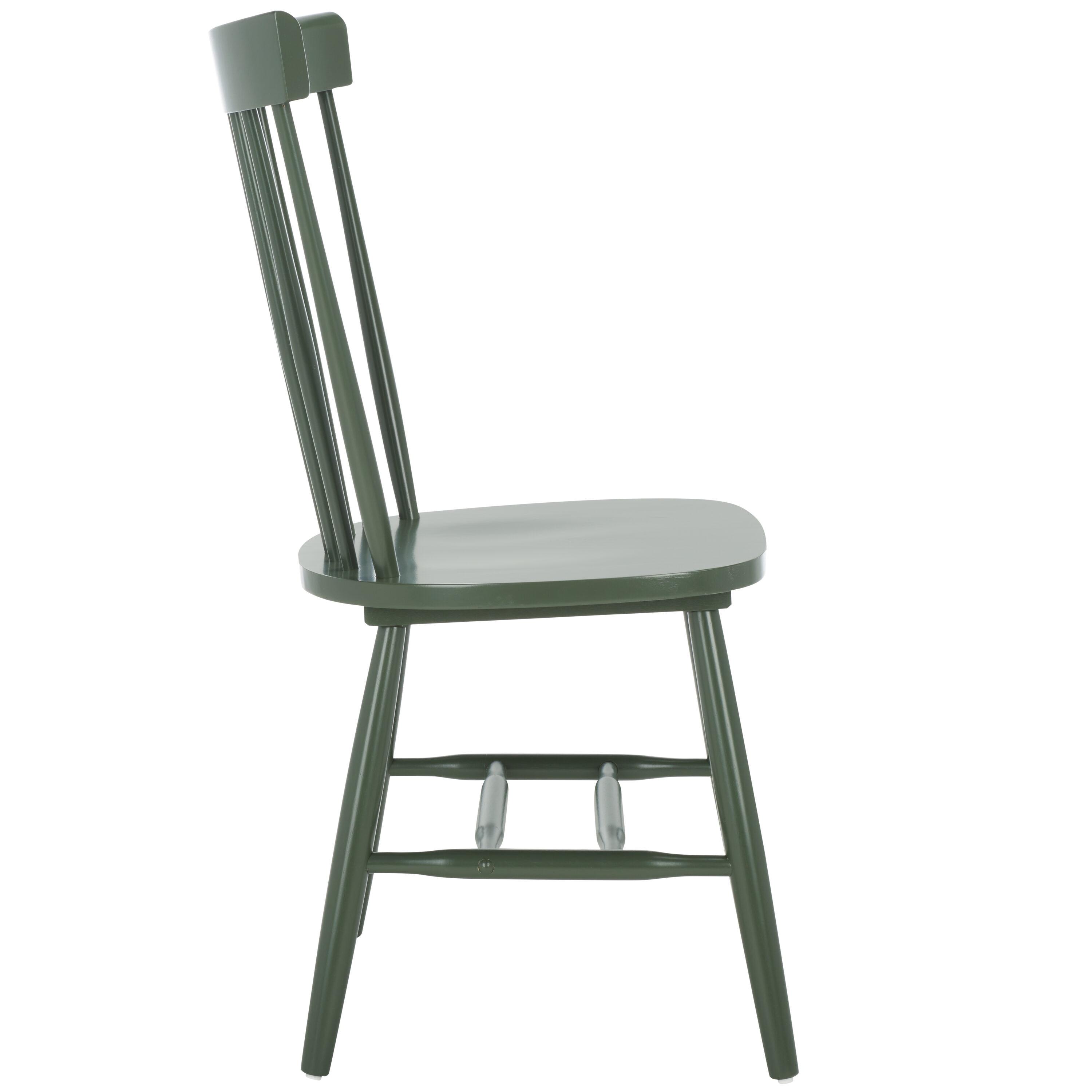 Dusty Green Solid Wood Windsor Side Chair Set of 2