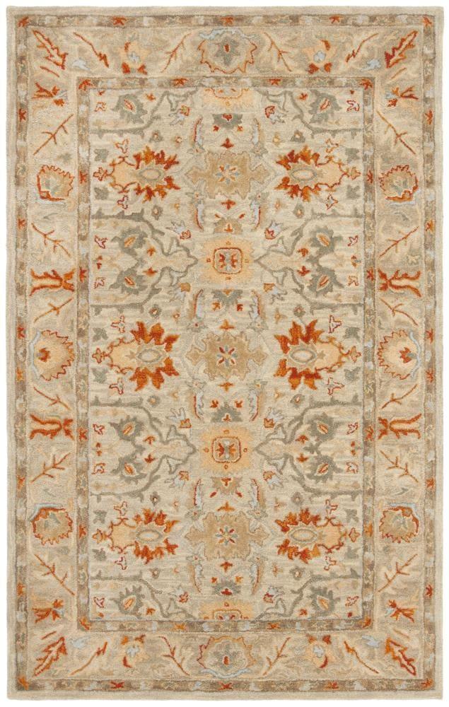 Antiquity AT63 Hand Tufted Area Rug - Beige/Multi - 4'x6' - Safavieh.