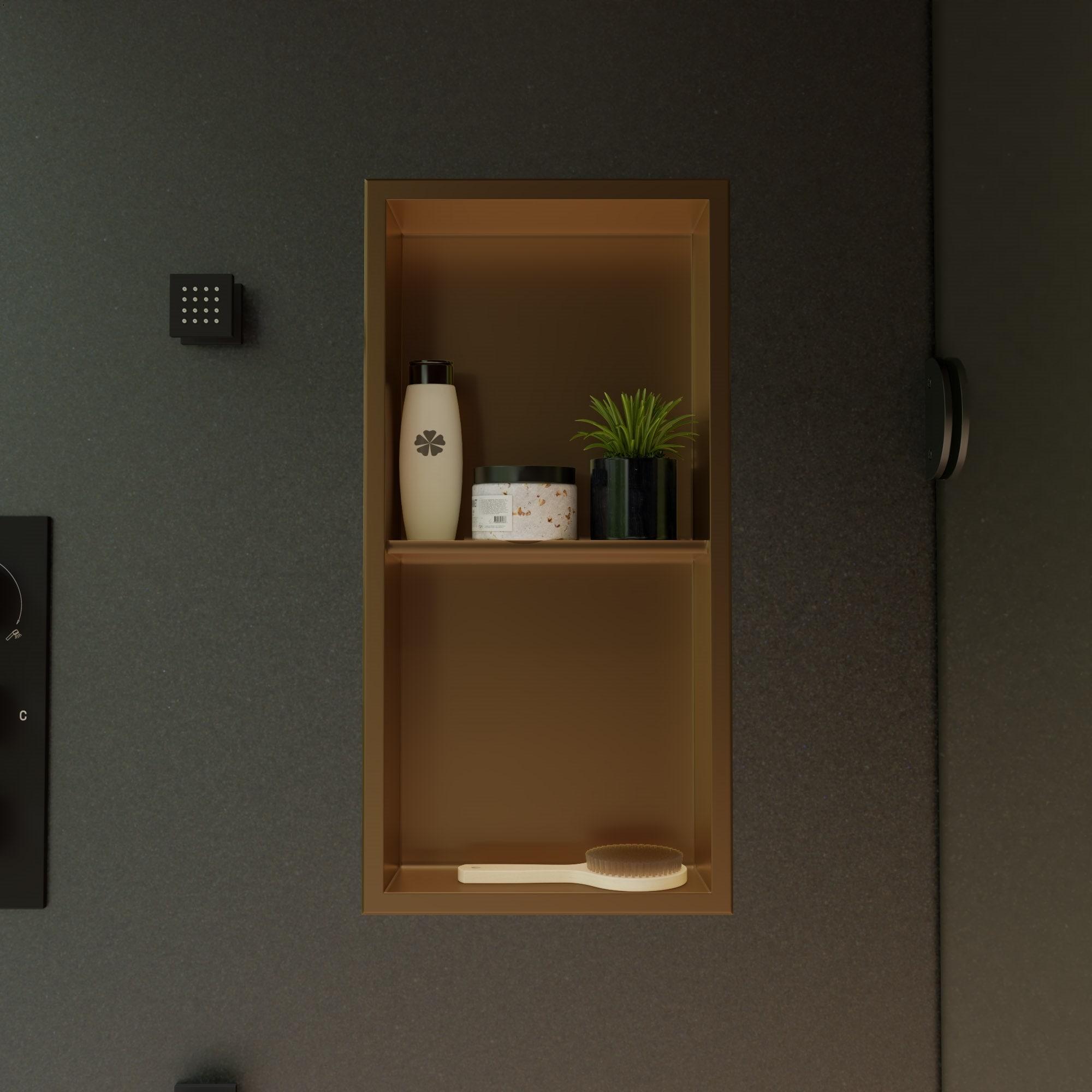 Alfi Brand Stainless Steel Shower Niche ABNP1224-BG