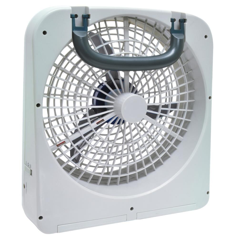 RoadPro Dual Power 12 Volt Plug In Car and RV 10 Inch 2 Speed Portable Fan