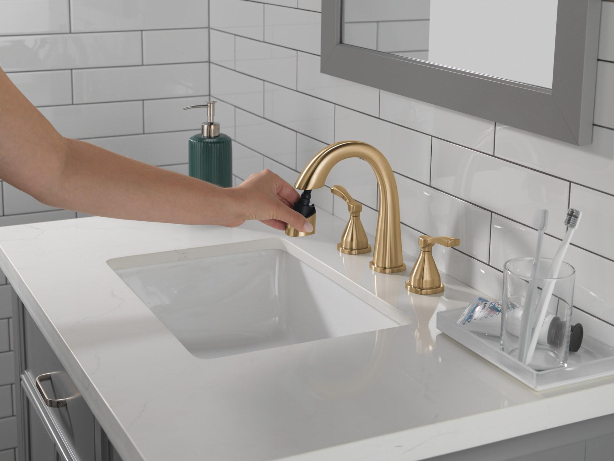 Stryke Widespread Bathroom Faucet with Drain Assembly and DIAMOND™ Seal Technology