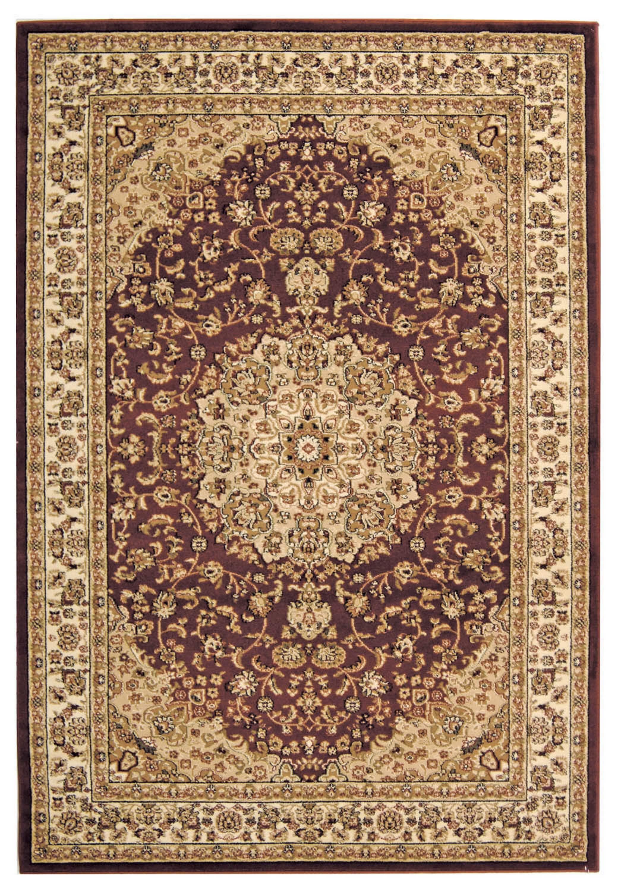 Lyndhurst LNH222 Power Loomed Area Rug - Red/Ivory - 4'x6' - Safavieh