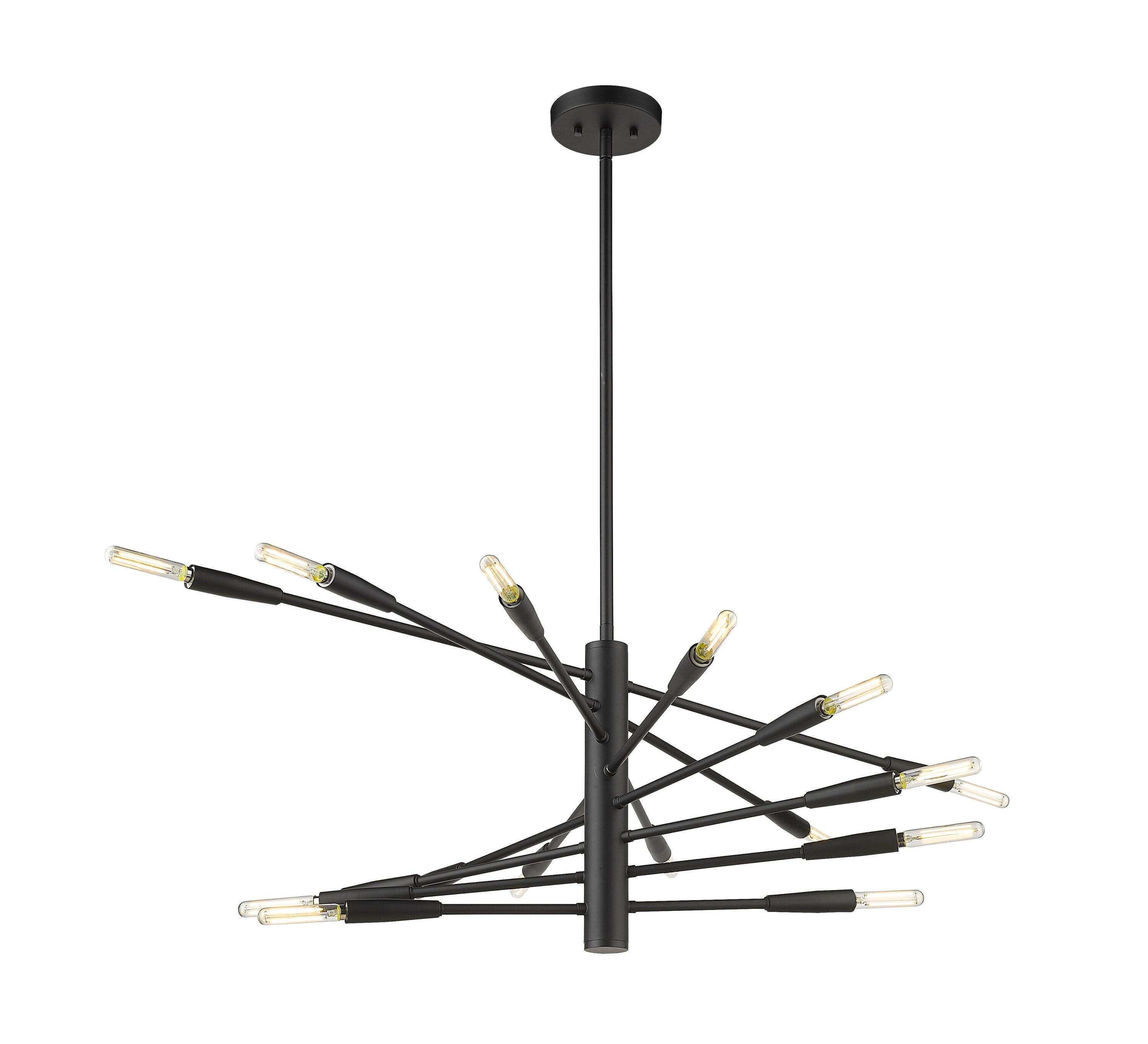 Z-Lite Ascension 16 - Light Chandelier in  Matte Black