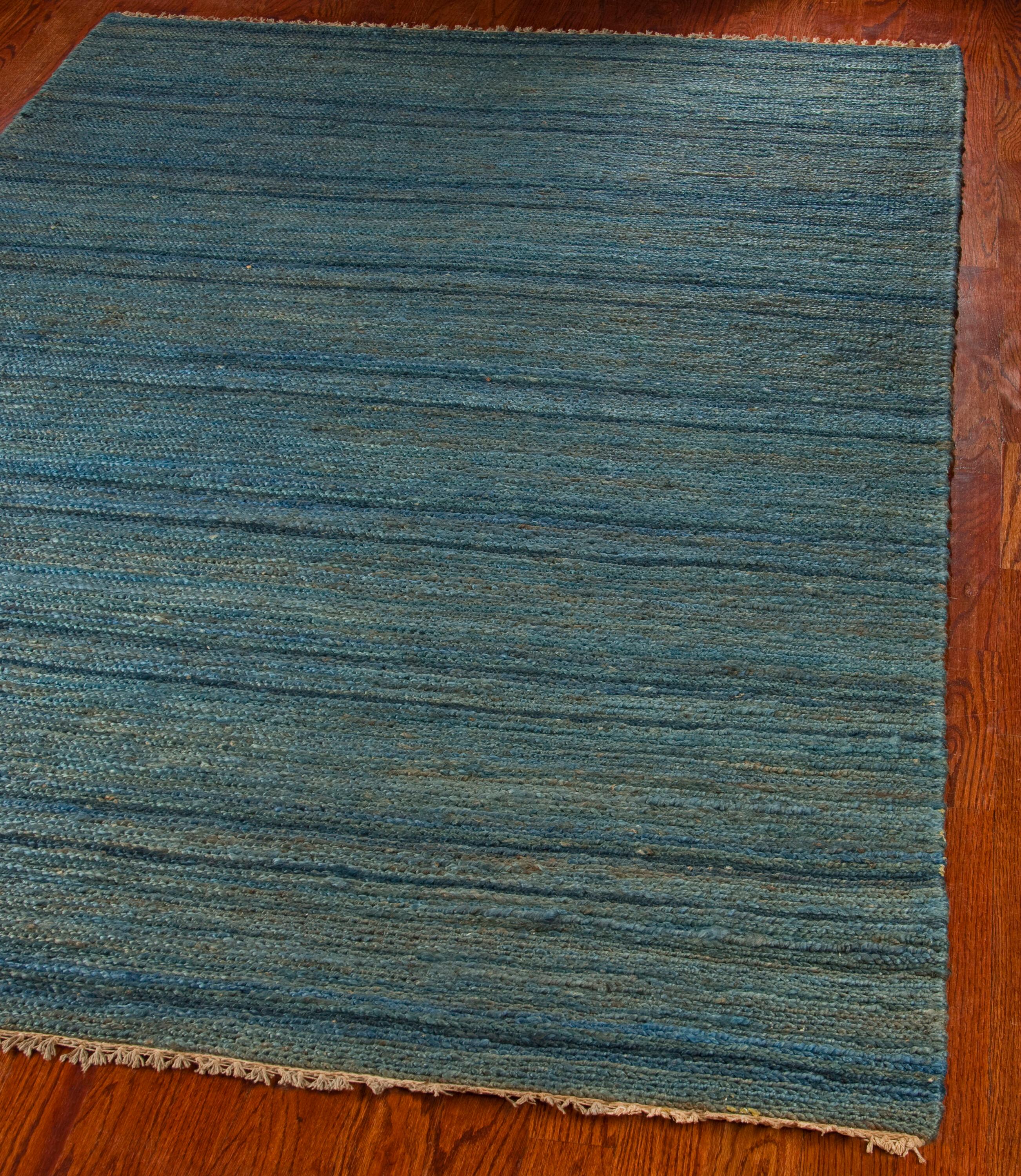 Organic ORG115 Hand Knotted Accent Rug Blue 3' X 5' - Safavieh.