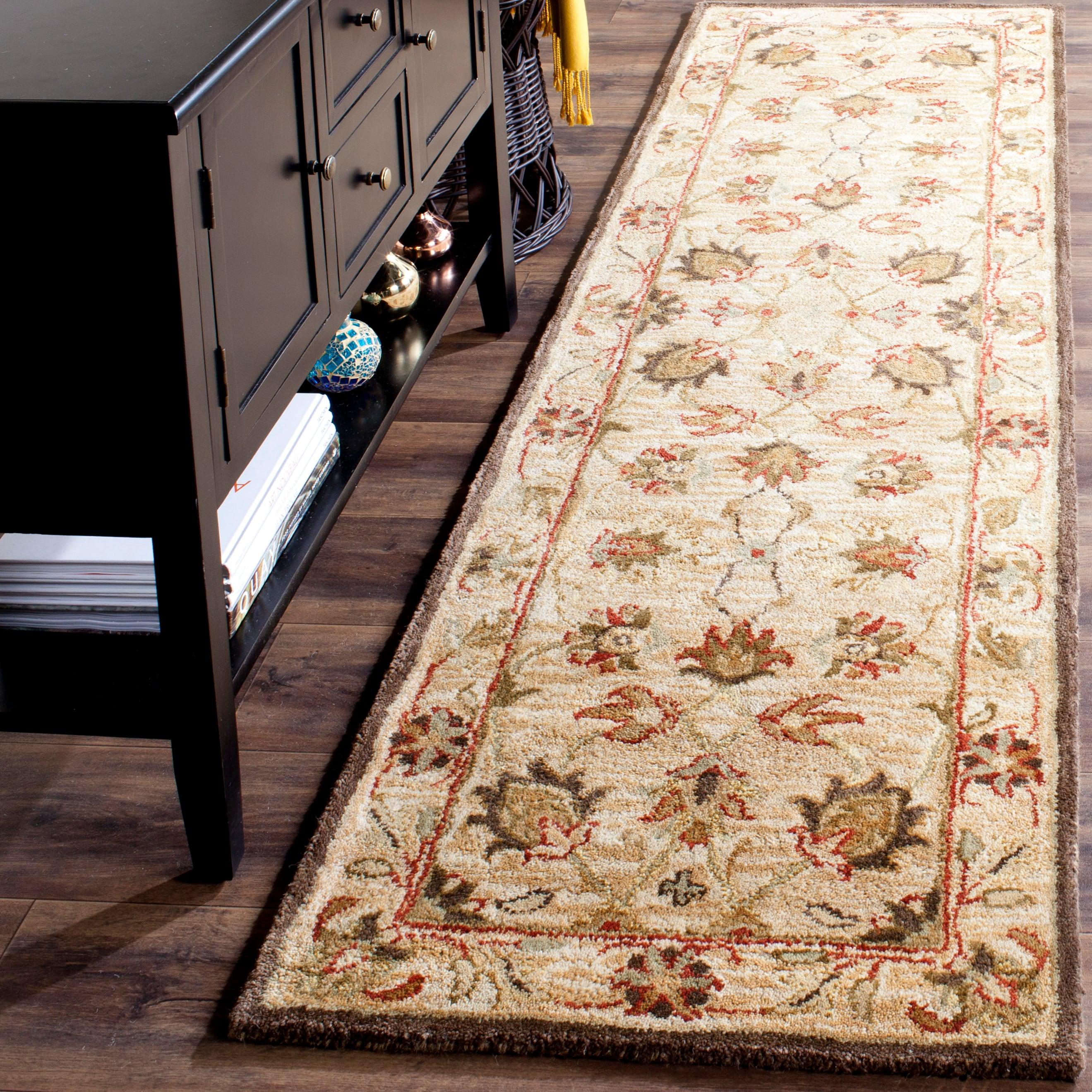 Antiquity AT812 Hand Tufted Indoor Runner Rug - Beige/Beige - 2'3"x8' - Safavieh
