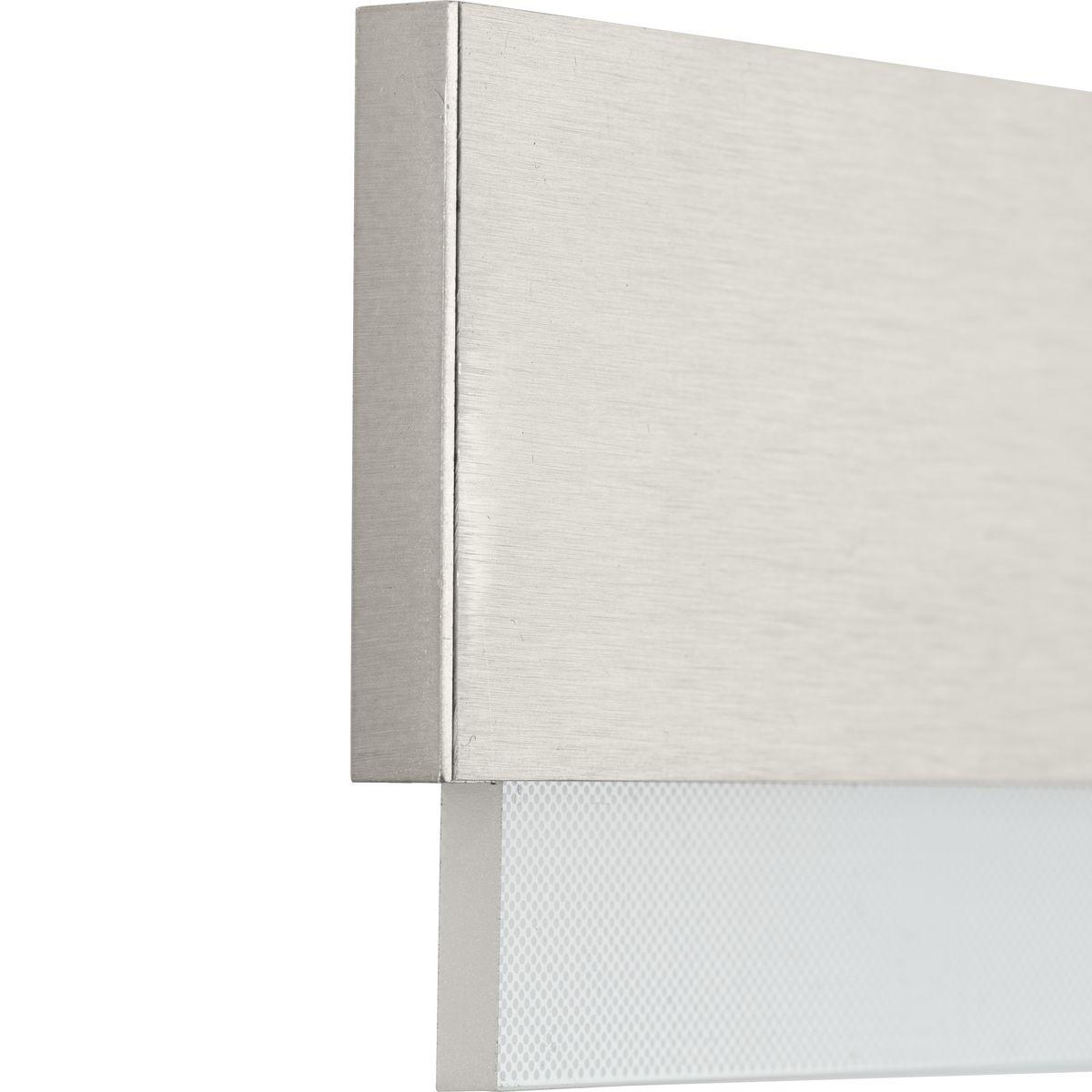 Progress Lighting Semblance 1-Light LED Linear Vanity Light, Brushed Nickel, Acrylic Shade