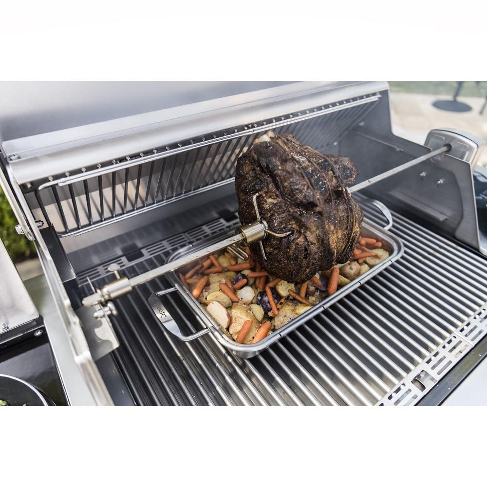 SABER Grills Rotisserie Kit Component with Case, Stainless Steel