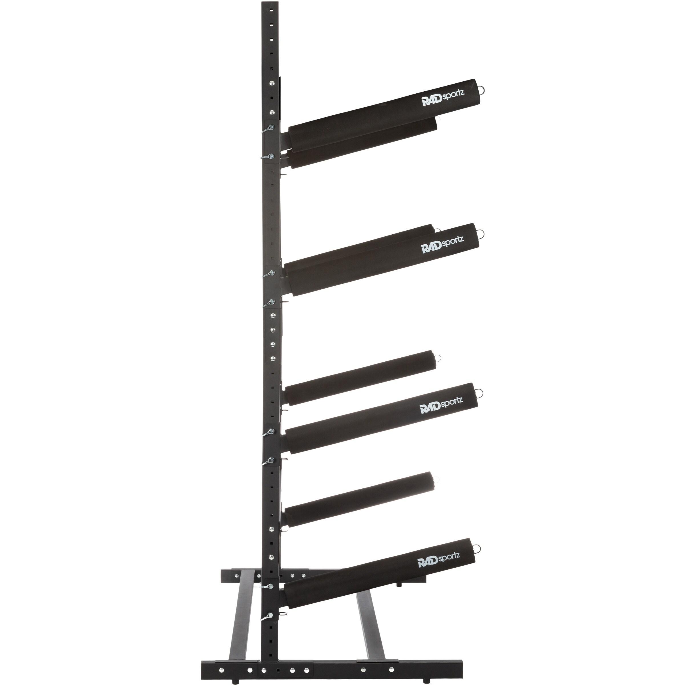 Rad Sportz 4-Level Freestanding Kayak Rack, Black