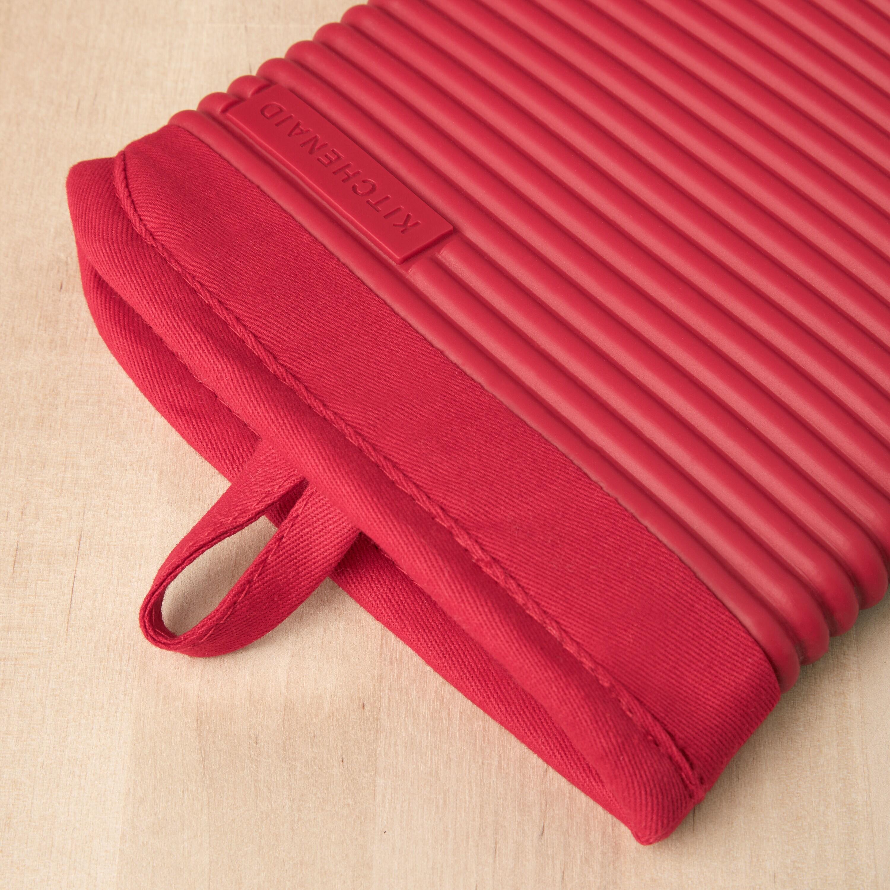 KitchenAid Ribbed Soft Silicone Oven Mitt (Set of 2)