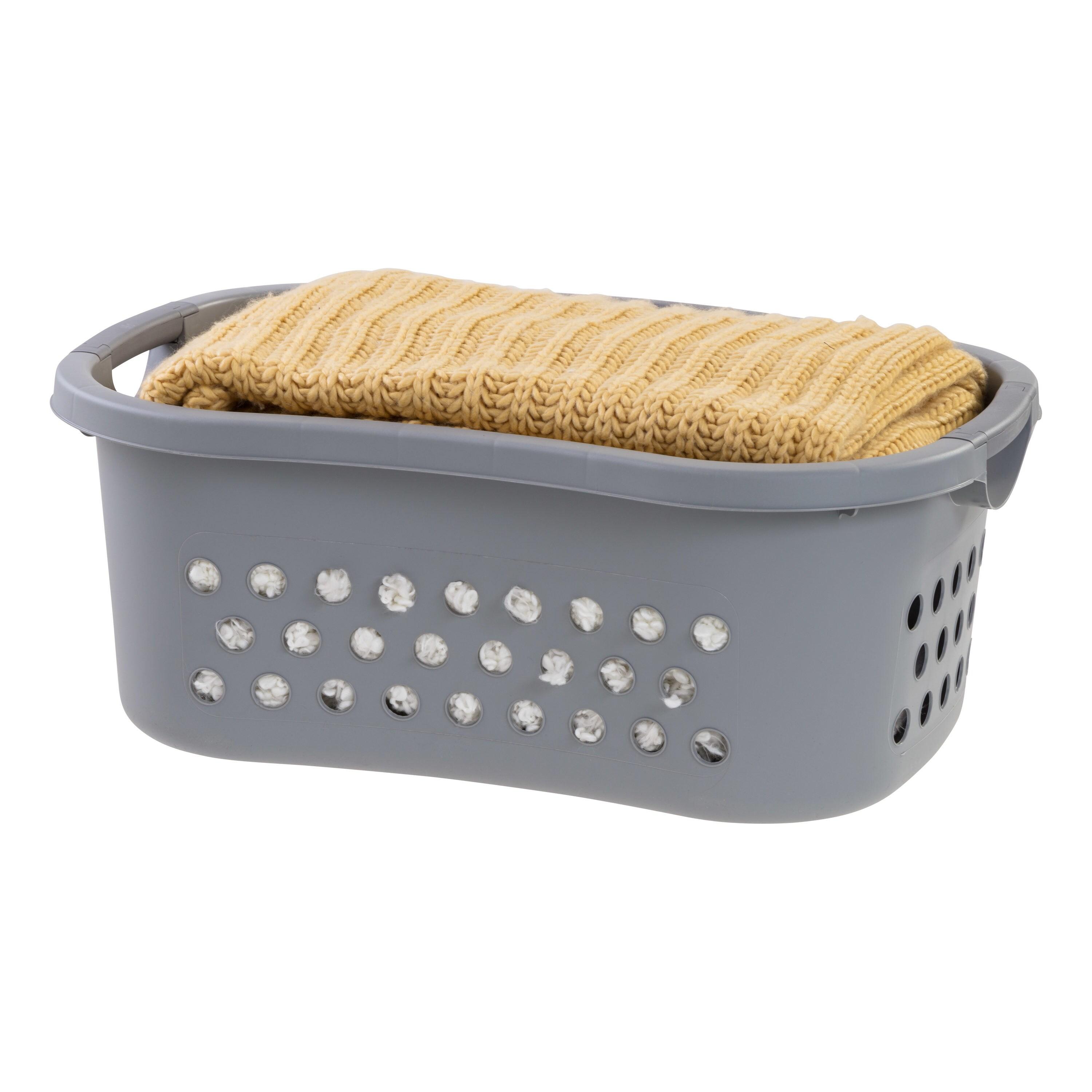 Plastic Laundry Basket with Handles (Set of 2)