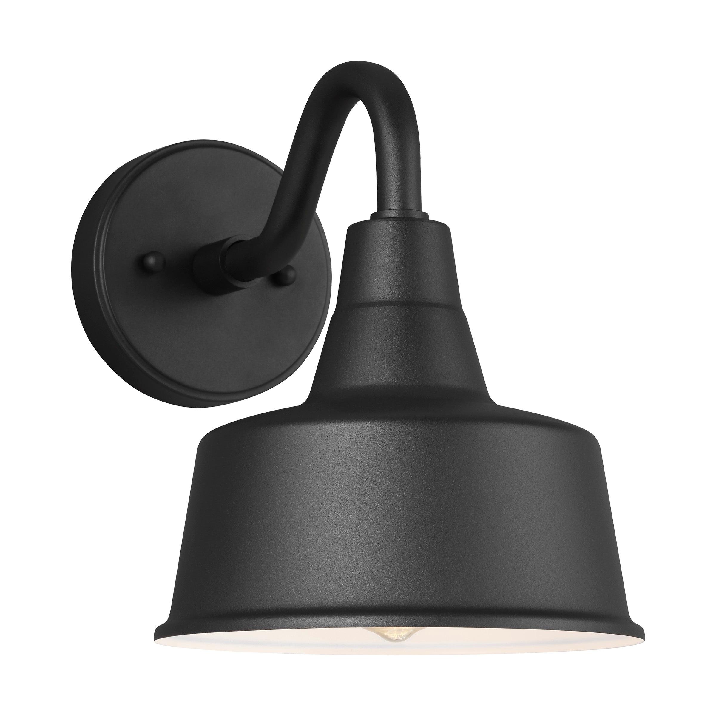 Fisher Outdoor Sconce - Black / 8"Dia