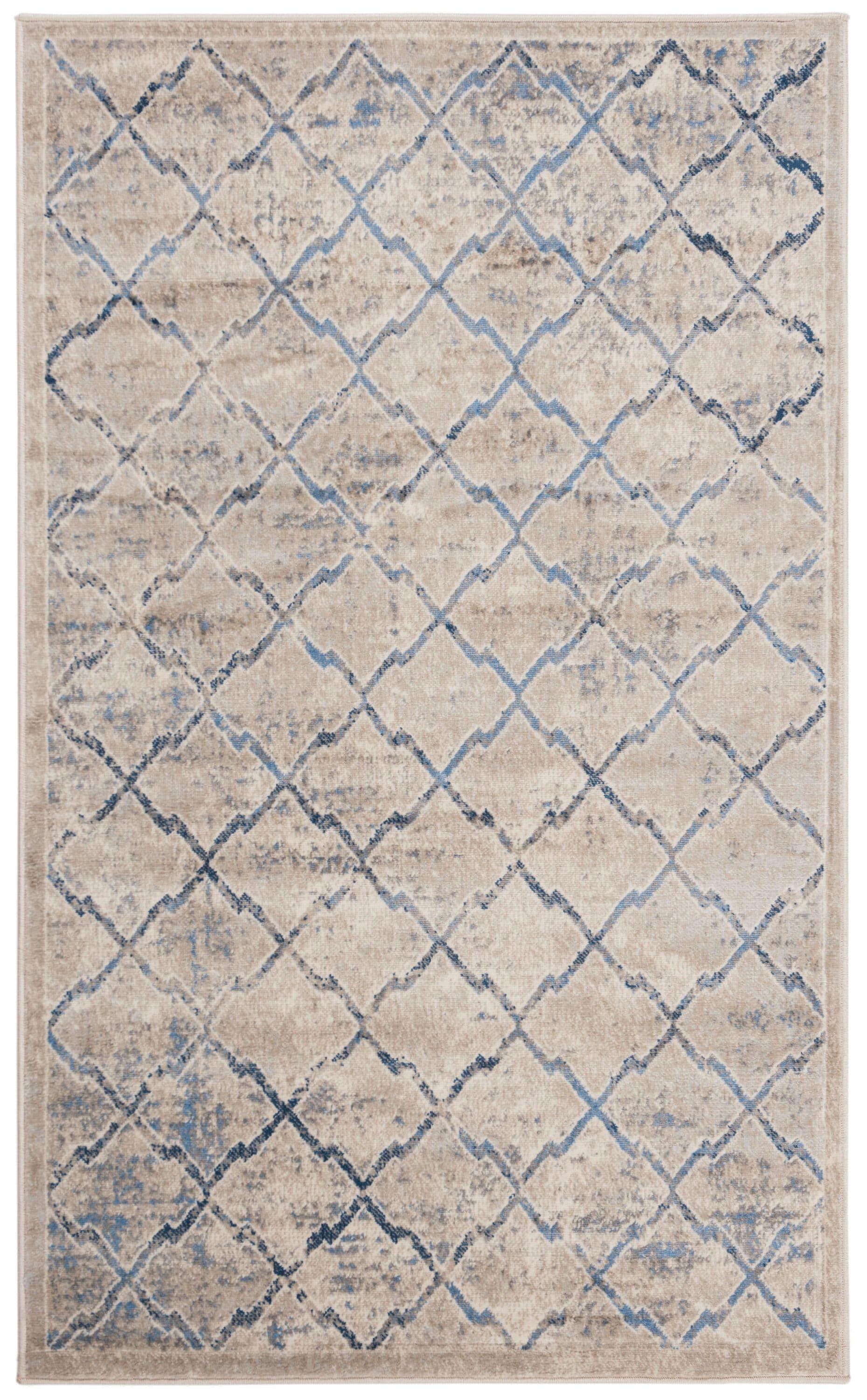 Brentwood BNT809 Power Loomed Accent Rug - Light Grey/Blue - 2'x4' - Safavieh.