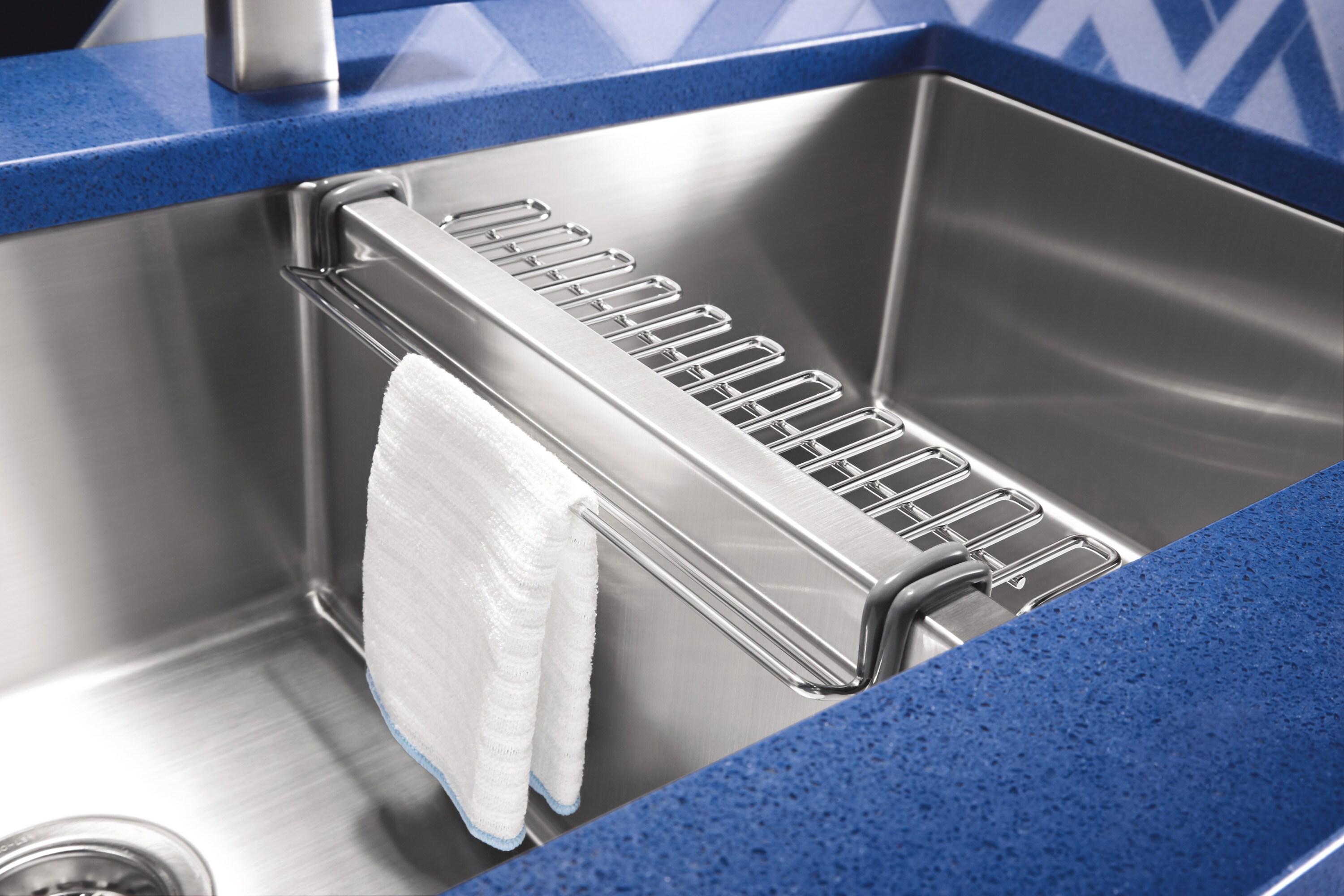 Strive 32" L x 18-1/4" W x 9-5/16" Under-Mount Double-Equal Kitchen Sink with Basin Rack