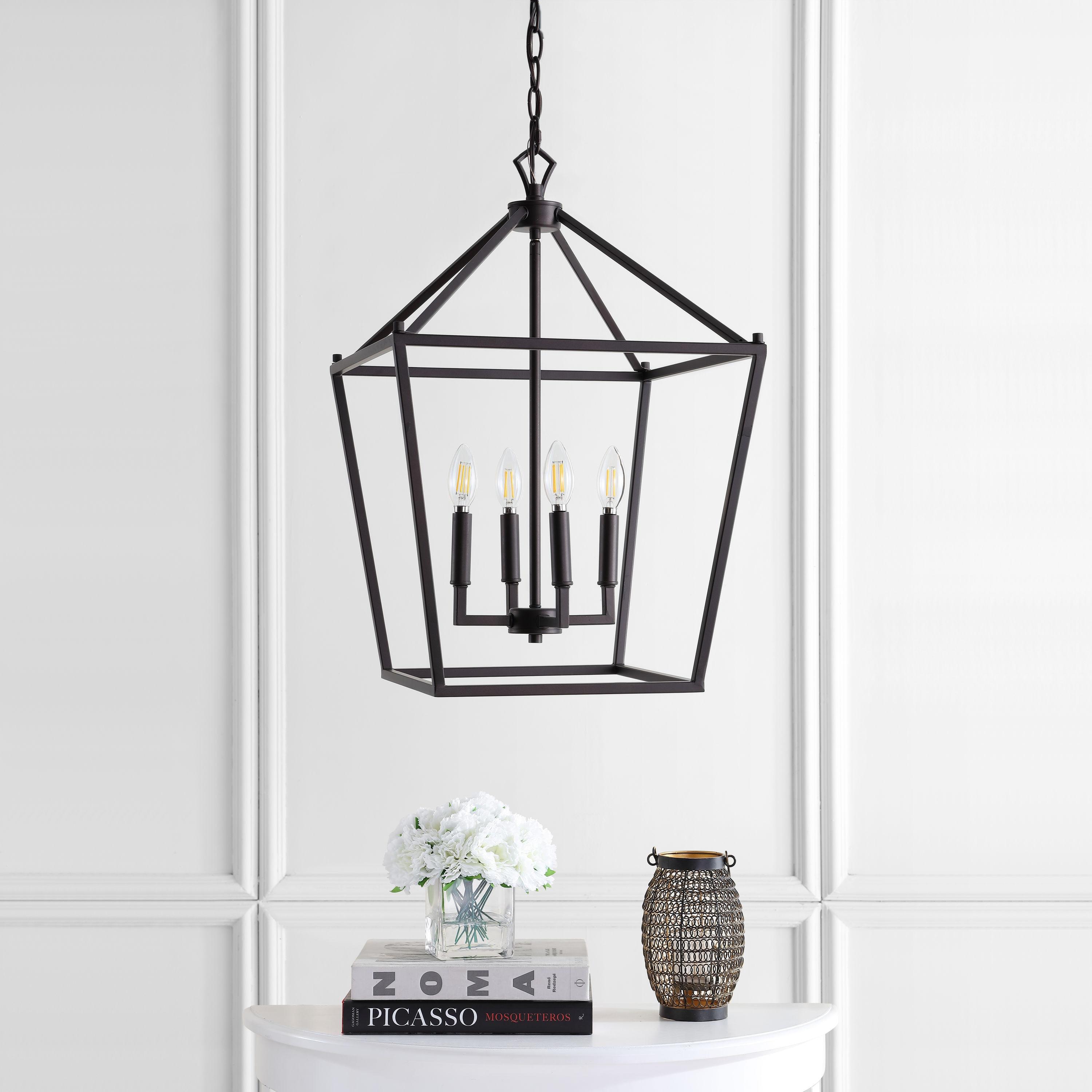 Pagoda Oil Rubbed Bronze 16" Metal LED Pendant Light