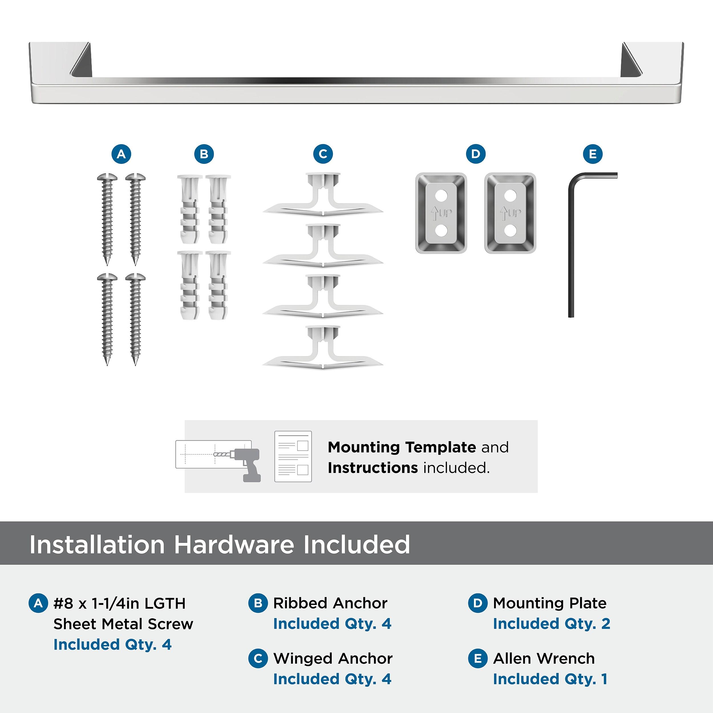 Amerock Blackrock Chrome 18 inch (457mm) Towel Bar