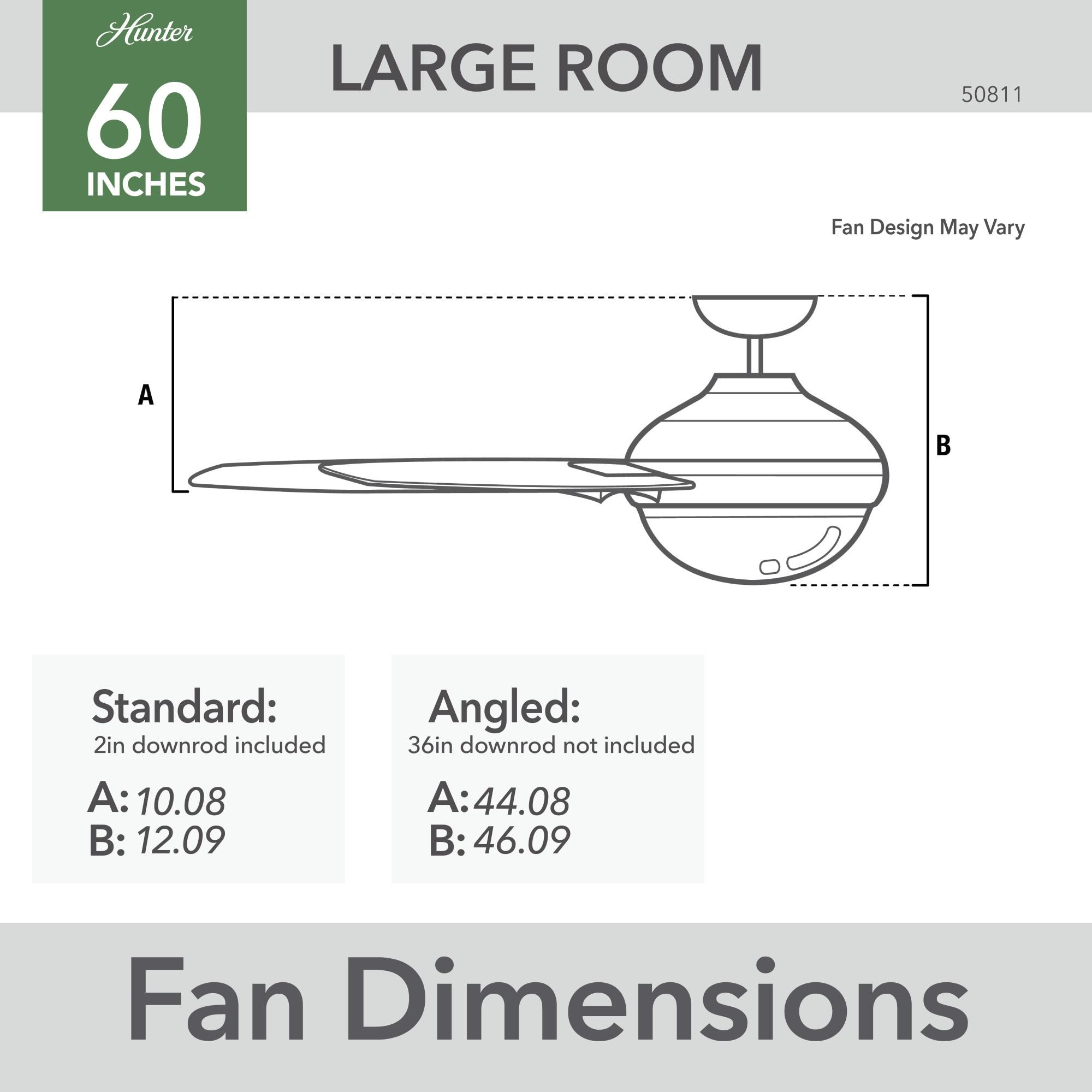 Presto 52" Presto 3 - Blade Standard Ceiling Fan with Wall Control