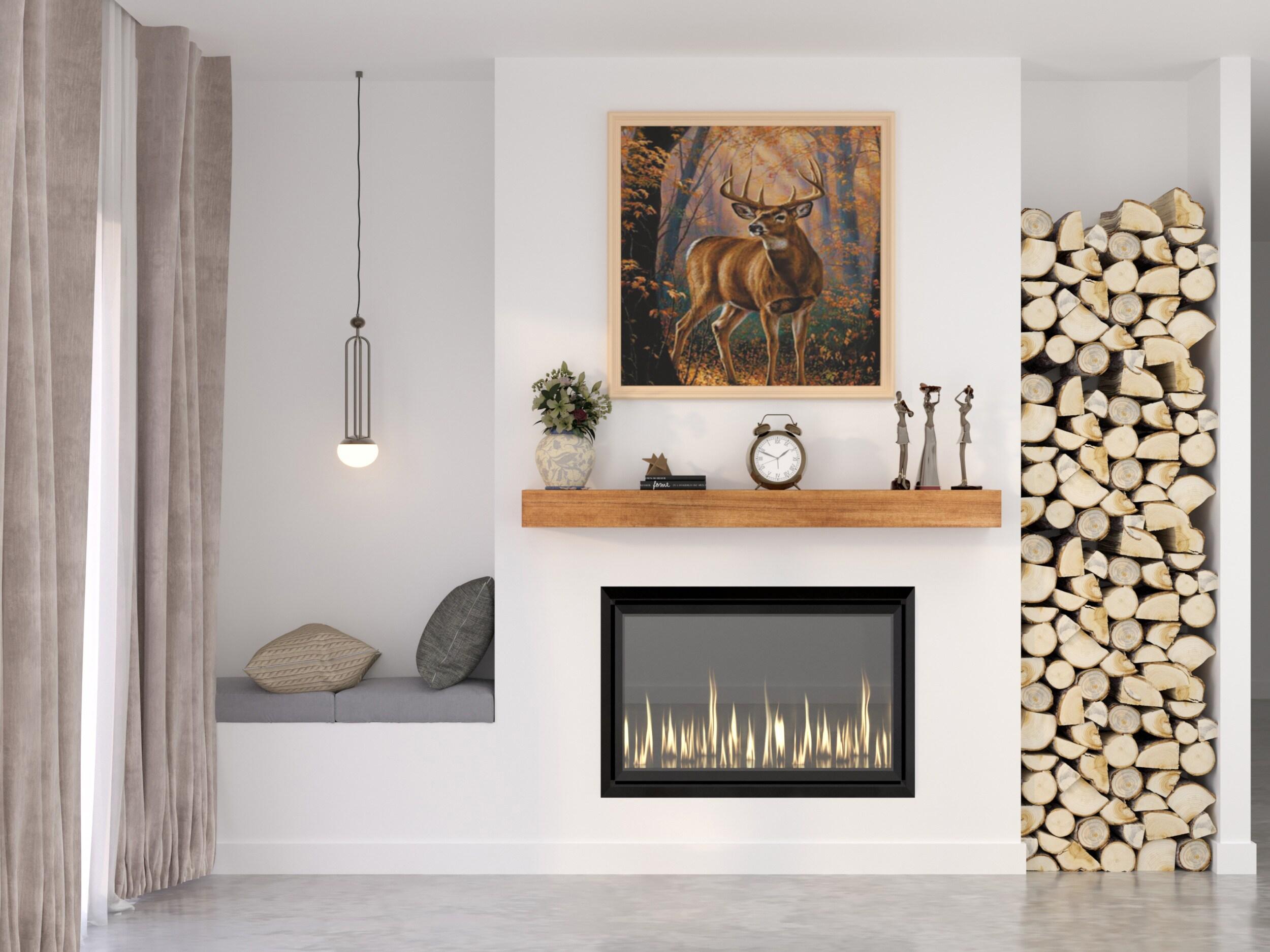 Dogberry Collections Modern Farmhouse Fireplace Shelf Mantel