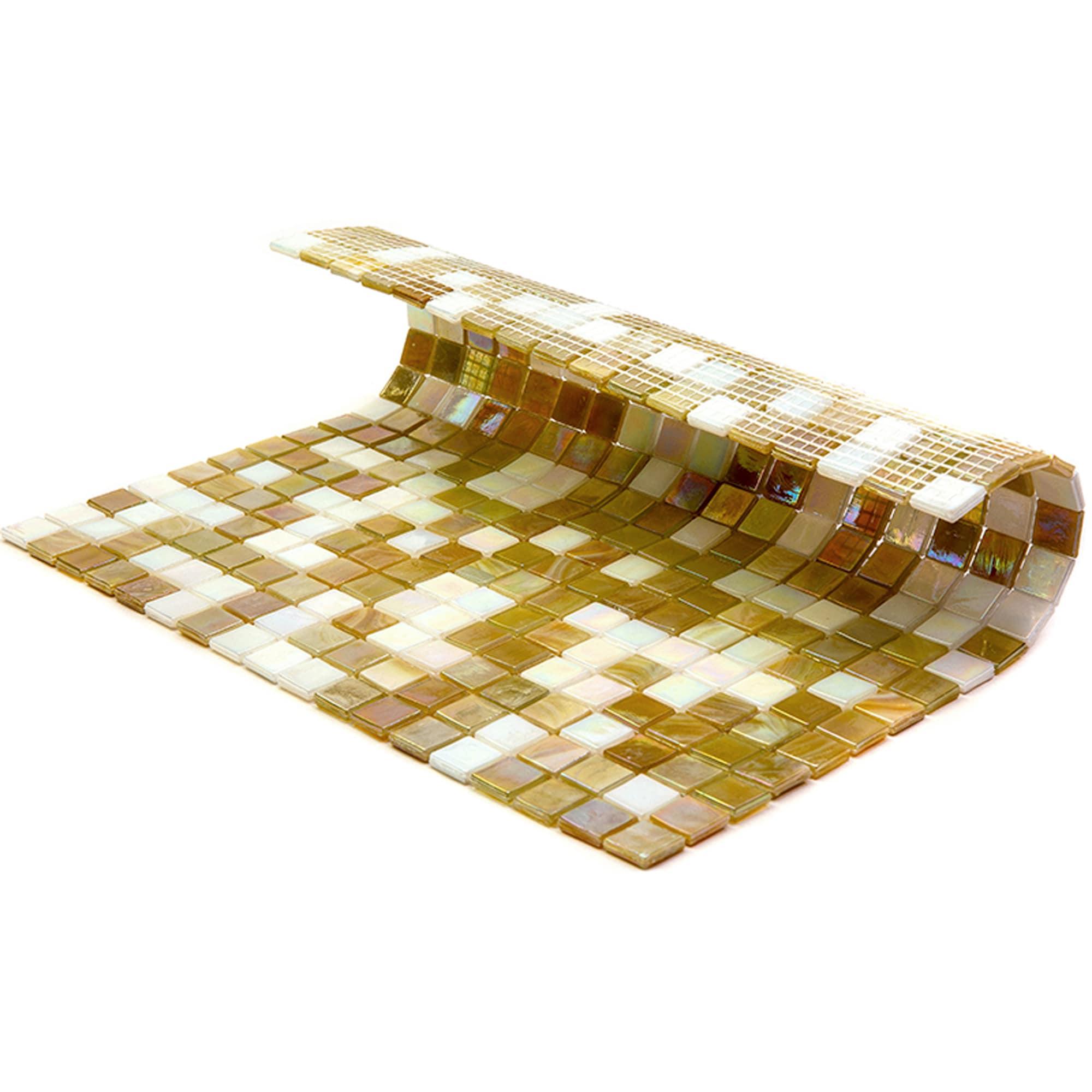 Mingles 0.6" x 0.6" Glass Mosaic Grid Wall & Floor Tile