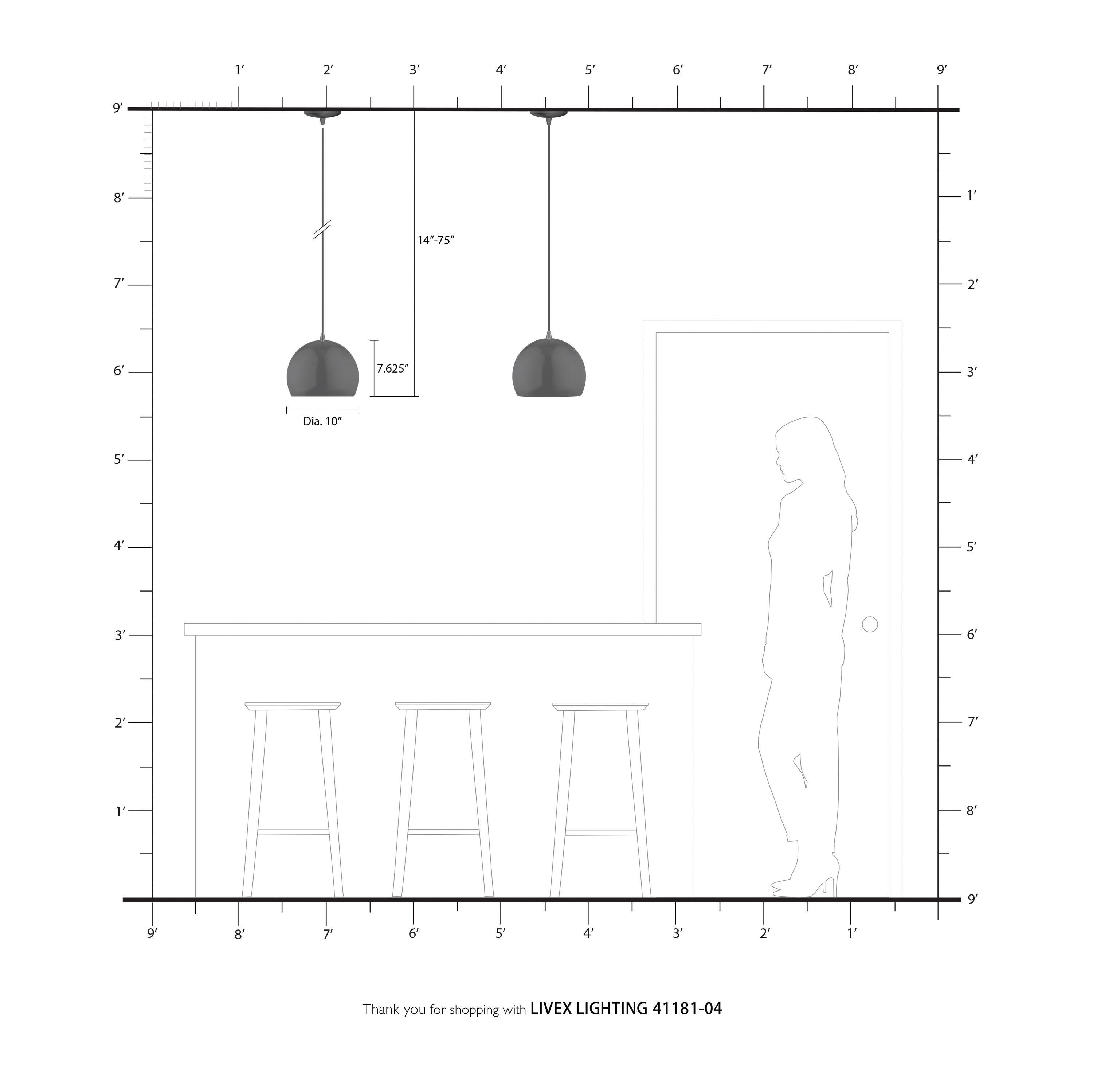 Schultz Single Light Metal Dimmable Pendant