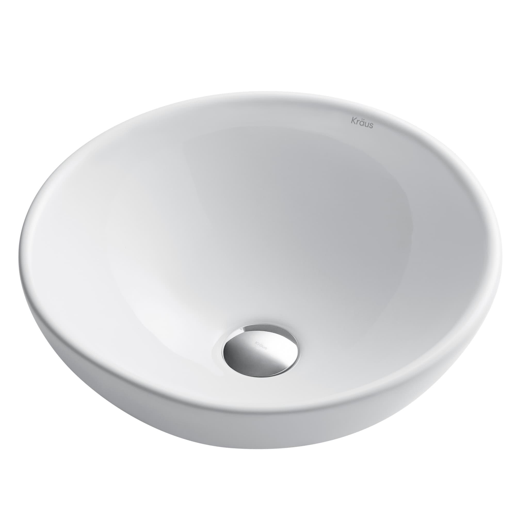 Thin ceramics Circular Vessel Bathroom Sink