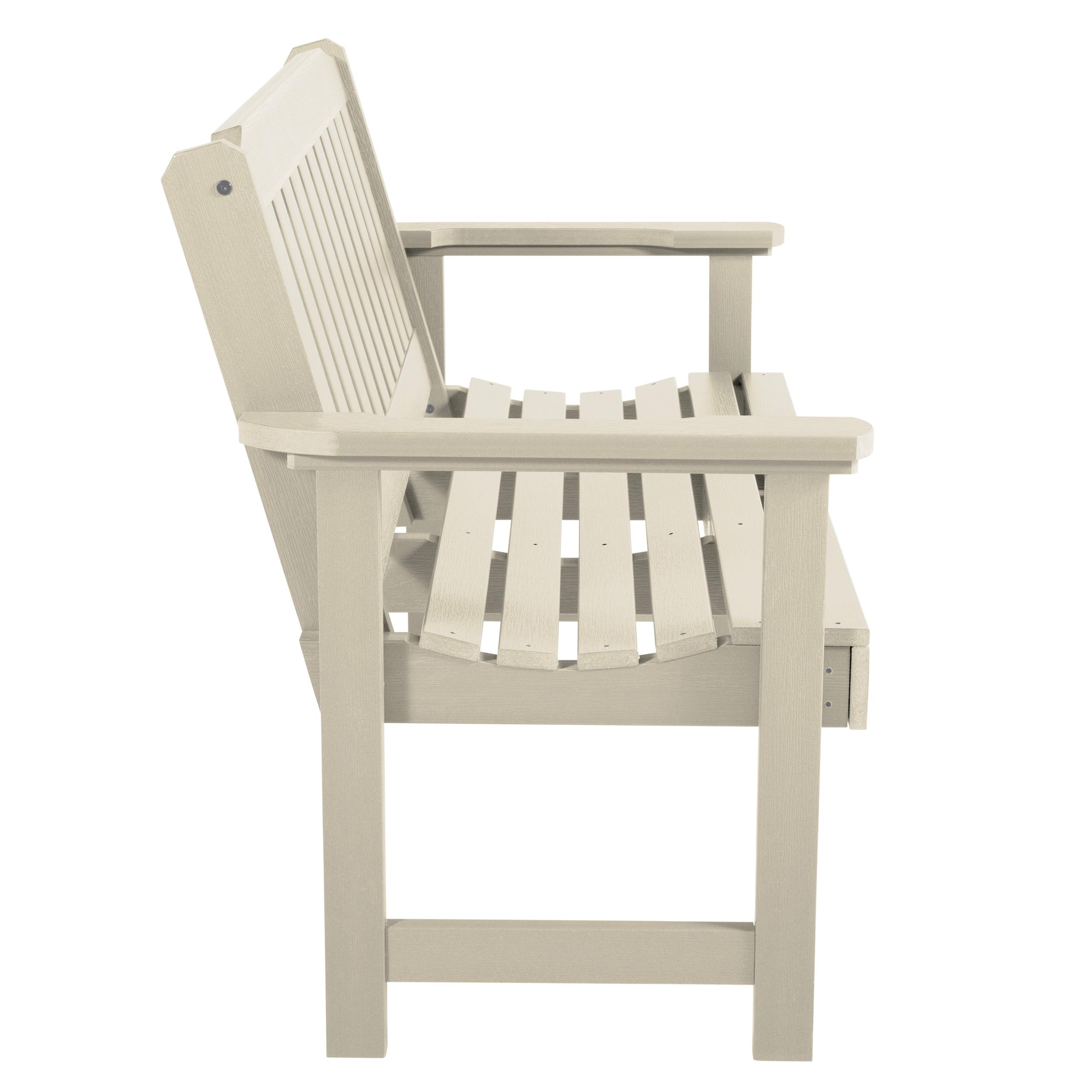 Highwood Lehigh 4ft Garden Bench - 2-Person, Eco-friendly, Synthetic Wood