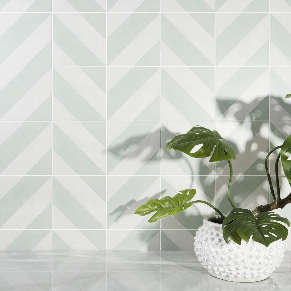Ava Diagonal 9" x 9" Porcelain Tile (10.76 sq. ft./ Case)