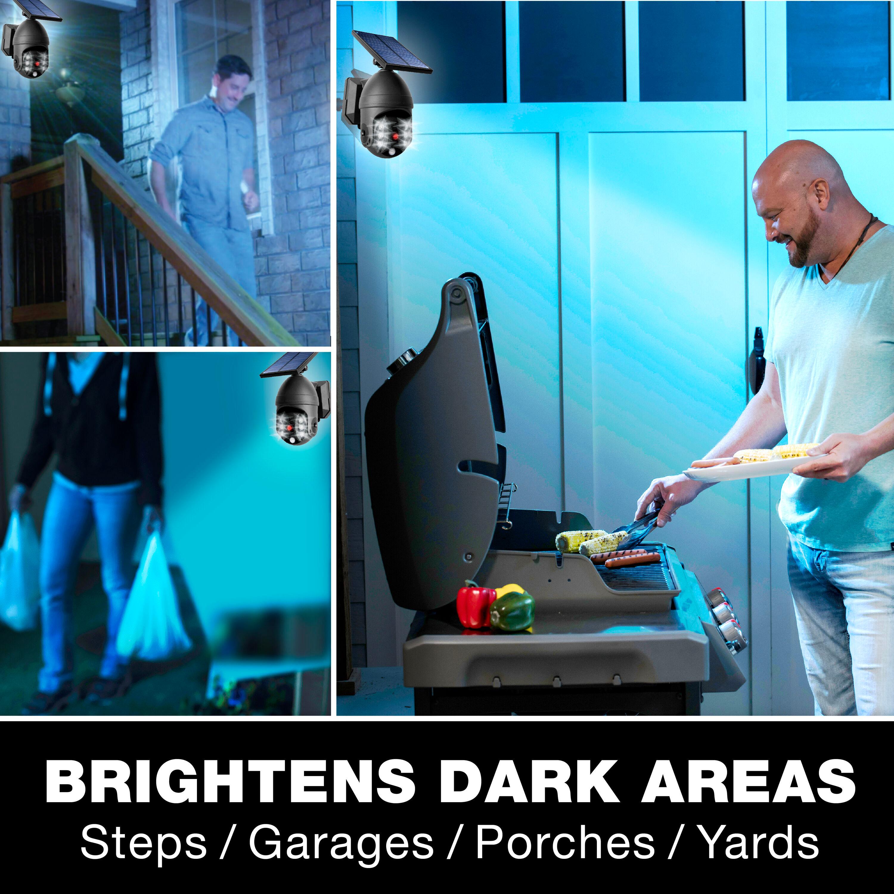 Bell + Howell LED Solar Powered Outdoor Security Spotlight with Motion Sensor